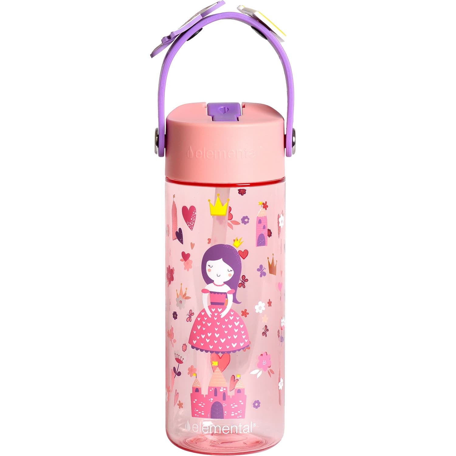 Elemental Splash Charm Tritan Water Bottle, 18 Oz., Princess Dream