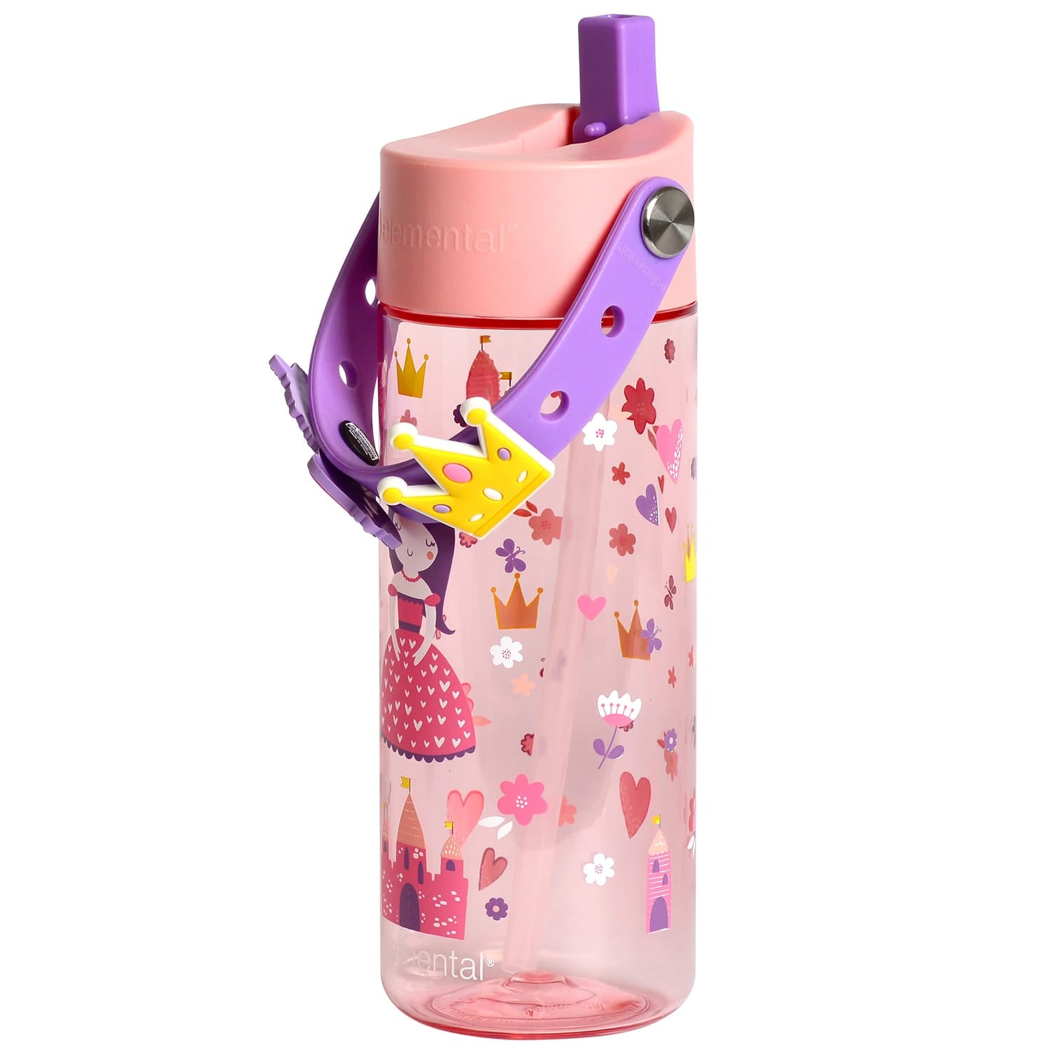 Elemental Splash Charm Tritan Water Bottle, 18 Oz., Princess Dream