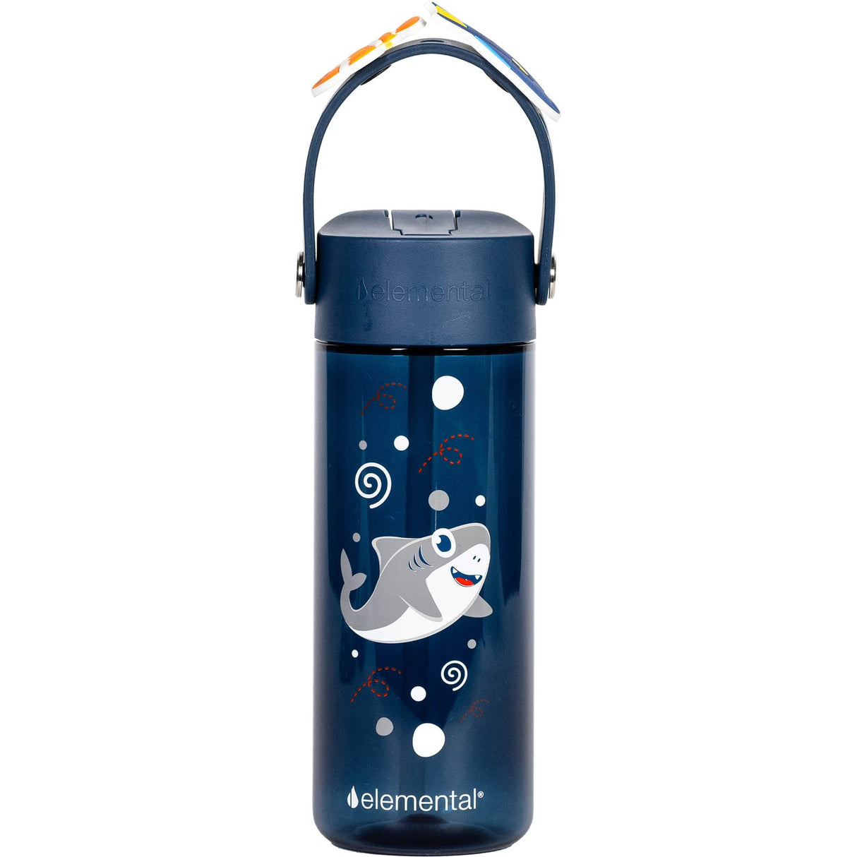 Elemental Splash Charm Tritan Water Bottle, 18 Oz., Shark Friends