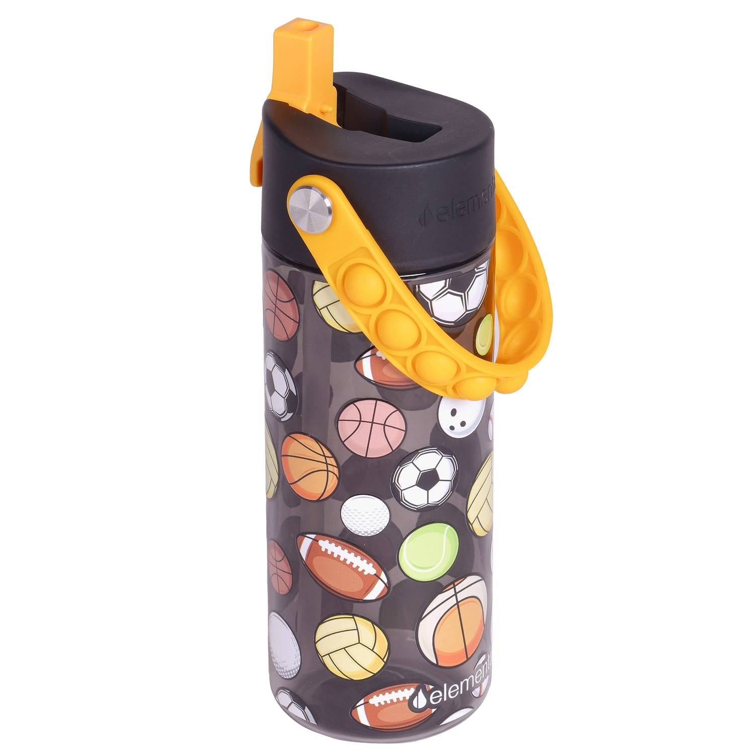 Elemental Splash Pop Tritan Water Bottle, 18 Oz., Sports Ball