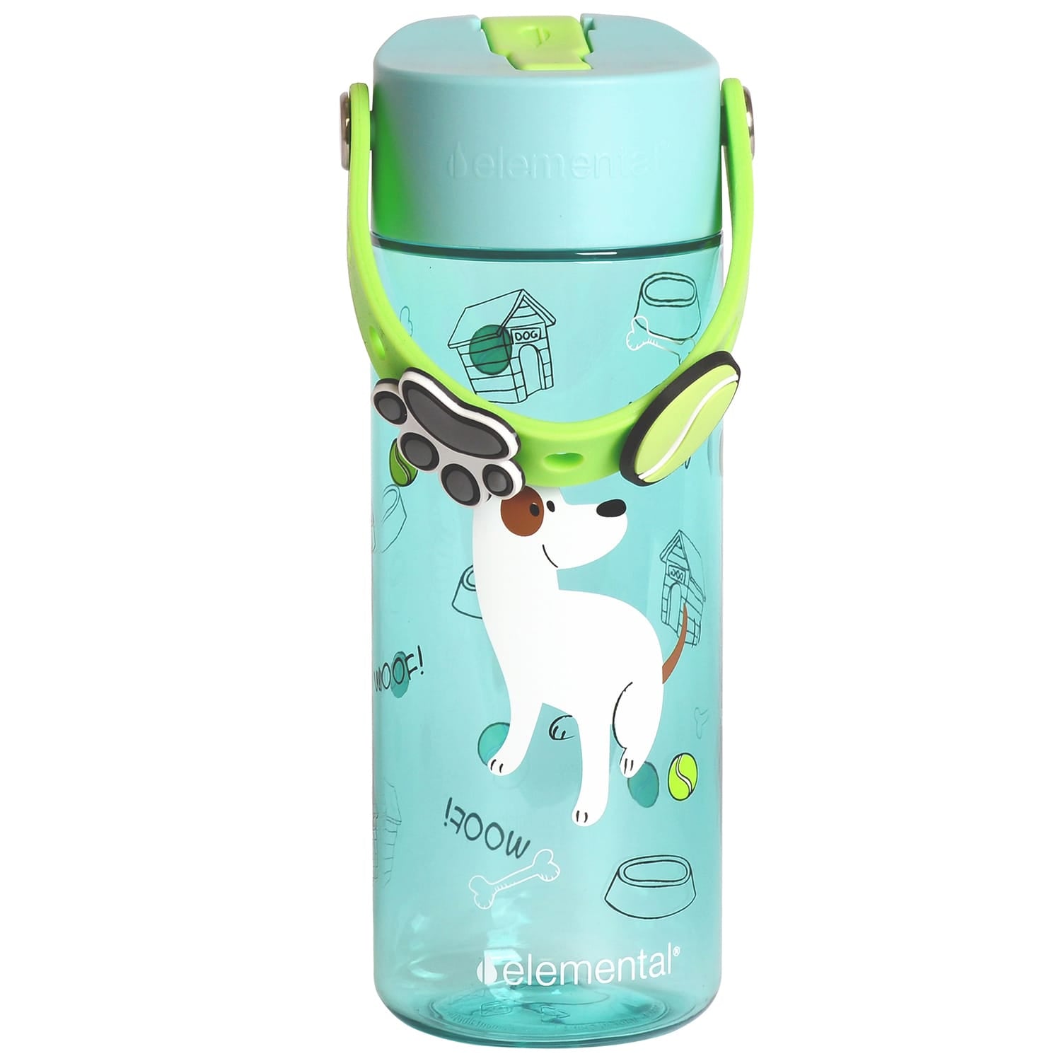 Elemental Splash Charm Tritan Water Bottle, 18 Oz., Pup Pal
