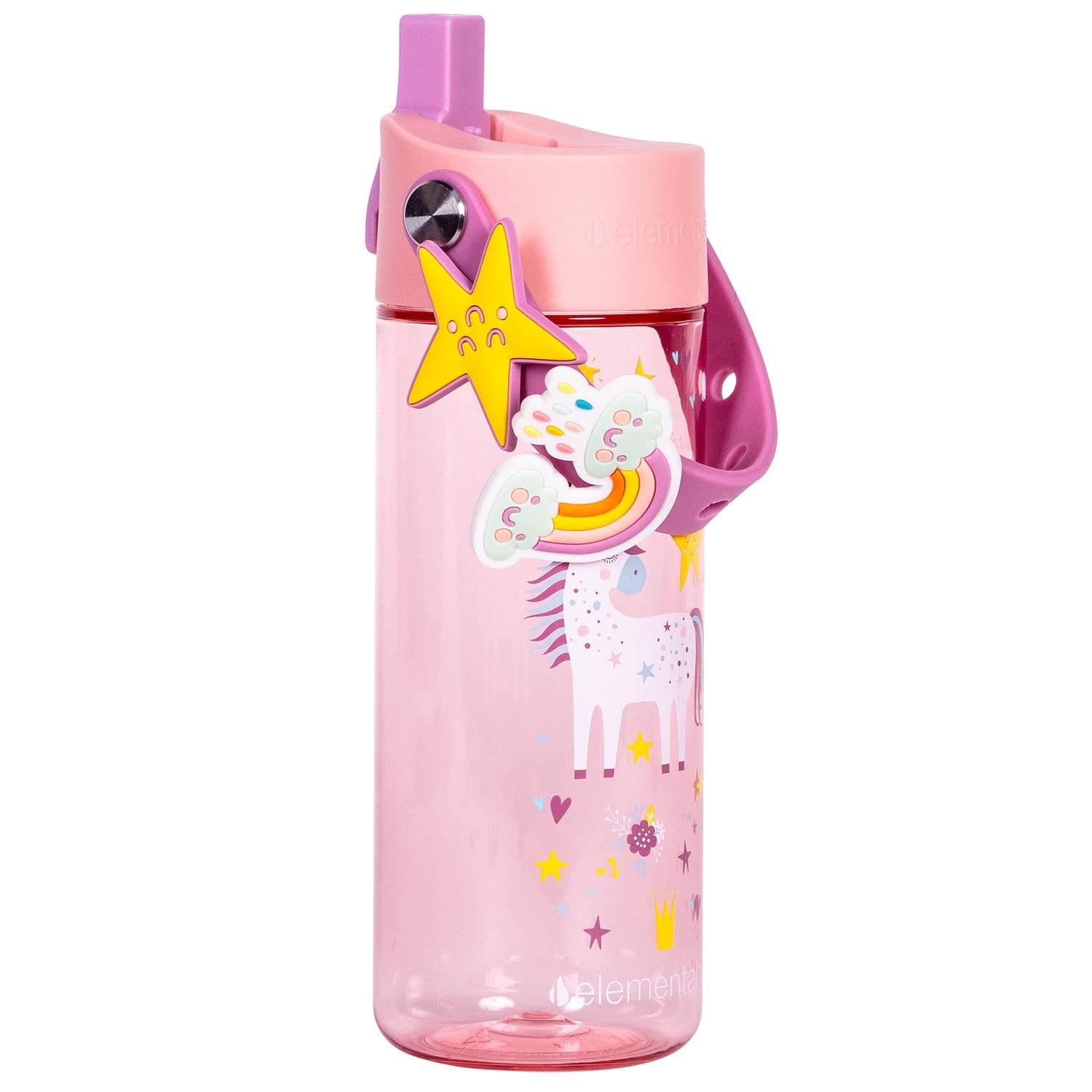Elemental Splash Charm Tritan Water Bottle, 18 Oz., Unicorn