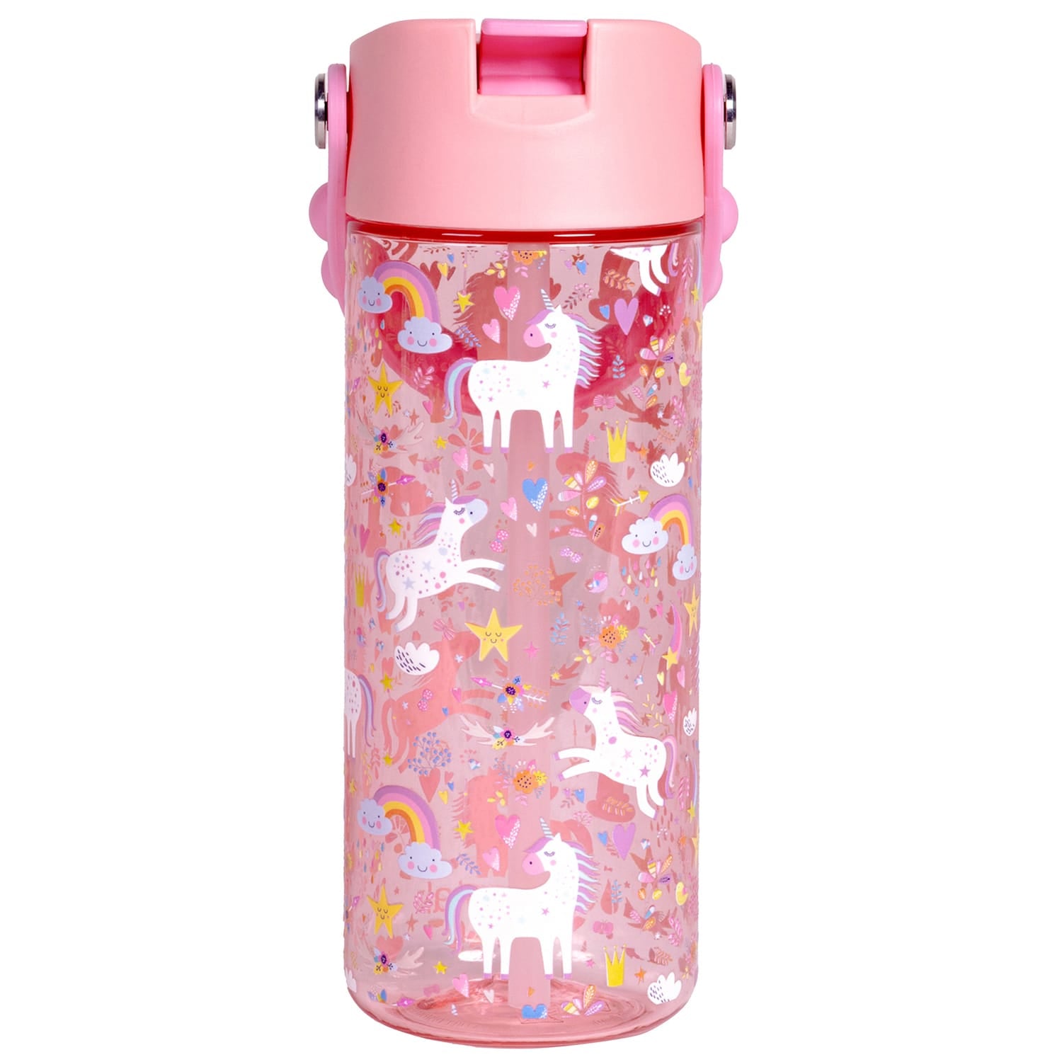 Elemental Splash Pop Tritan Water Bottle, 18 Oz., Pink Unicorn
