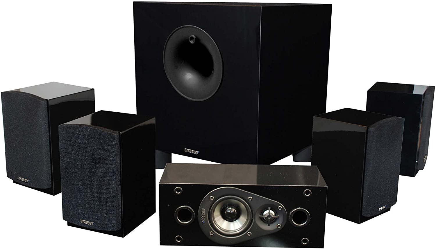 Energy 5.1 Take Classic Home Theater System, Gloss Black