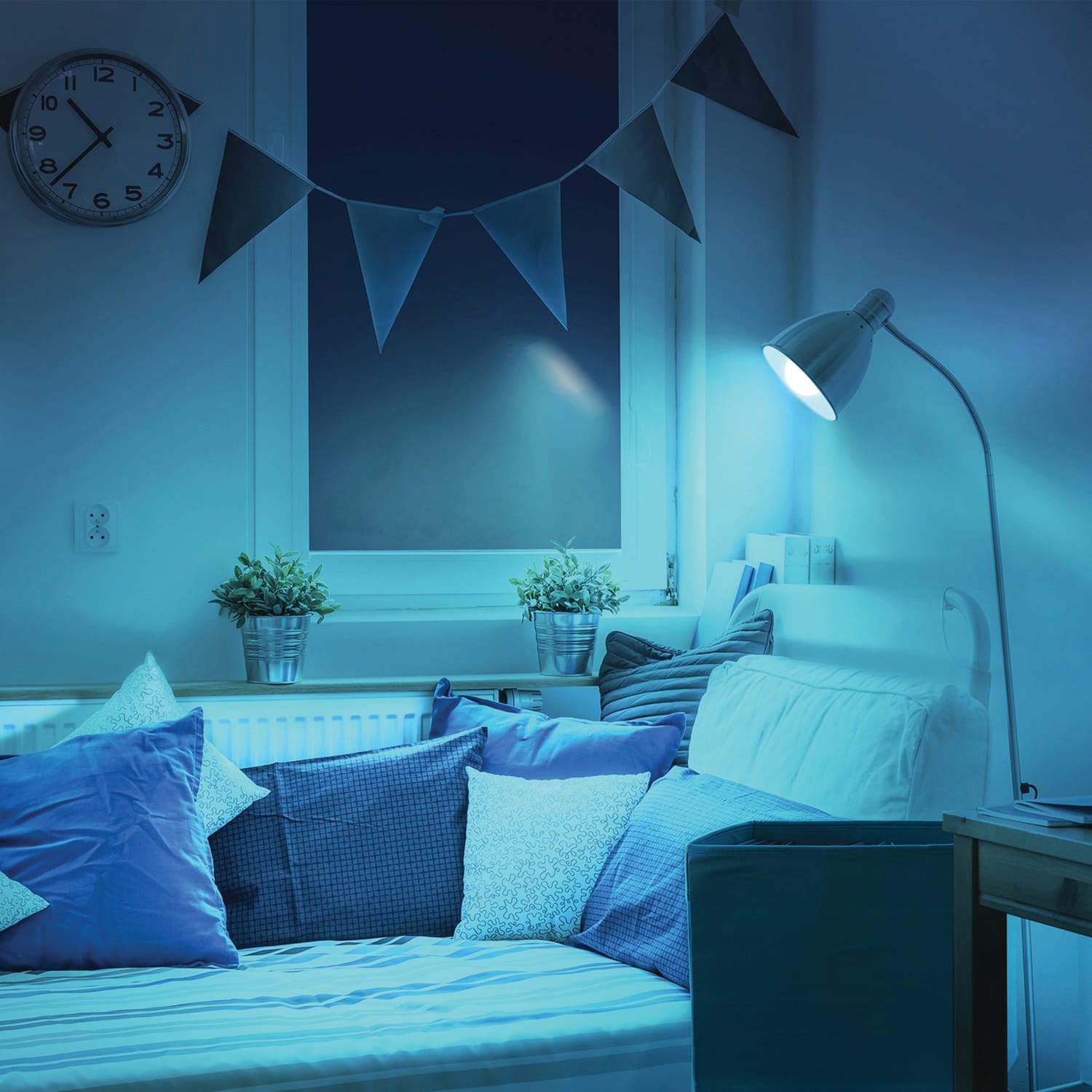 Energizer Connect LED 10-Watt (60-Watt Equivalent) Multi-White and Multicolor Smart Bulb, A19 Bulb Shape, E26 Medium Base, Dimmable