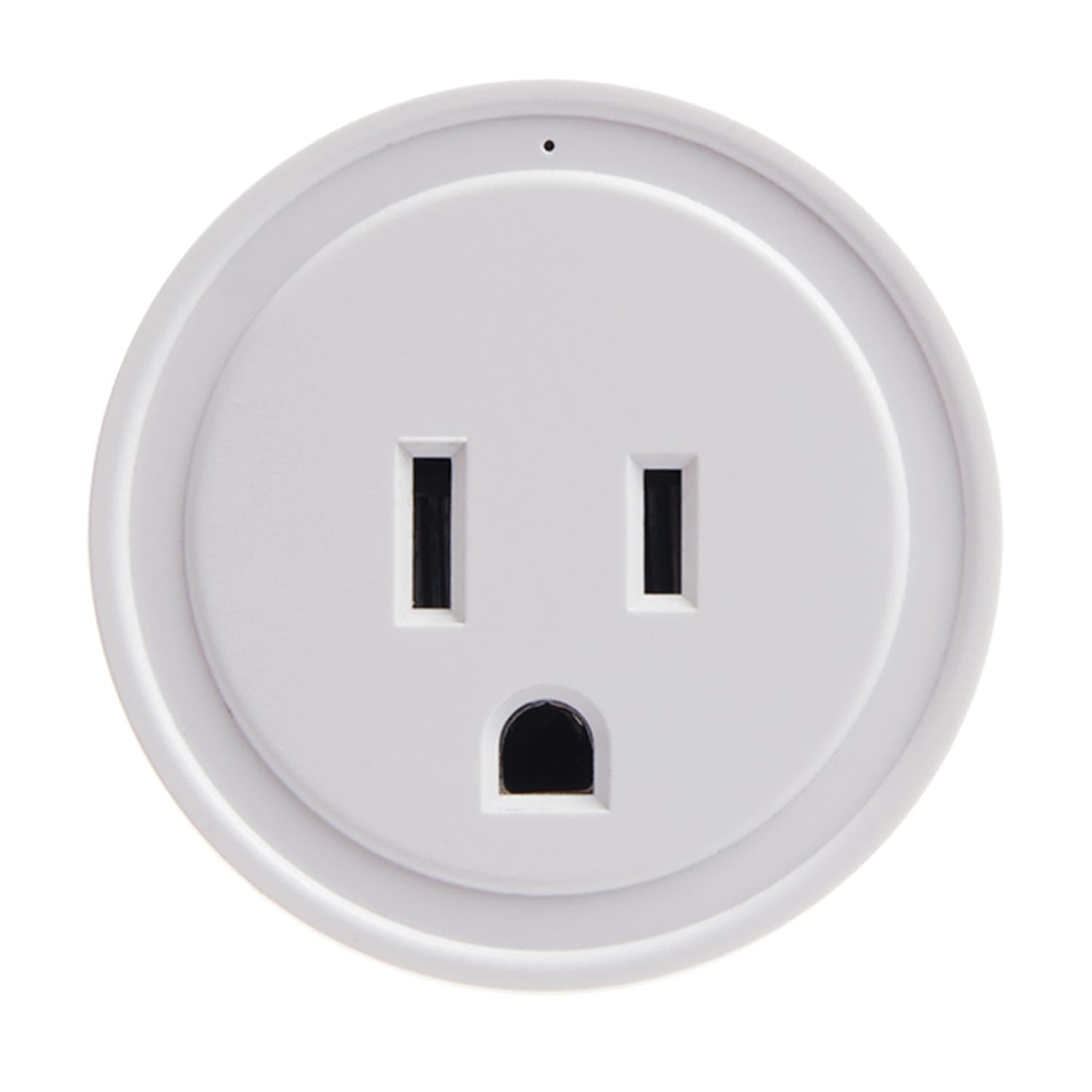 Energizer Connect 1-Outlet Smart Wi-Fi Grounded Wall Plug, EIX3-1003-WHT