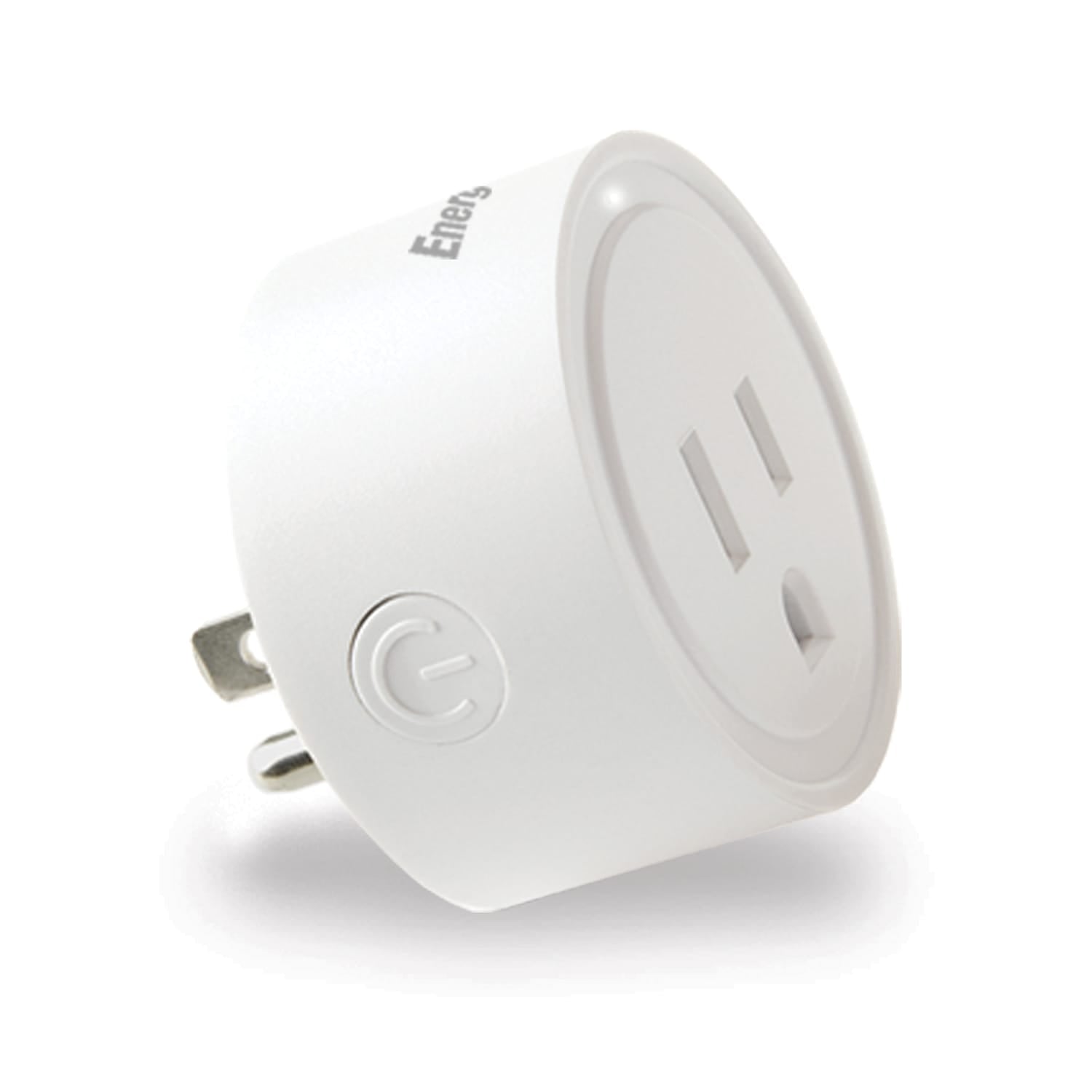 Energizer Connect 1-Outlet Smart Wi-Fi Grounded Wall Plug, EIX3-1003-WHT