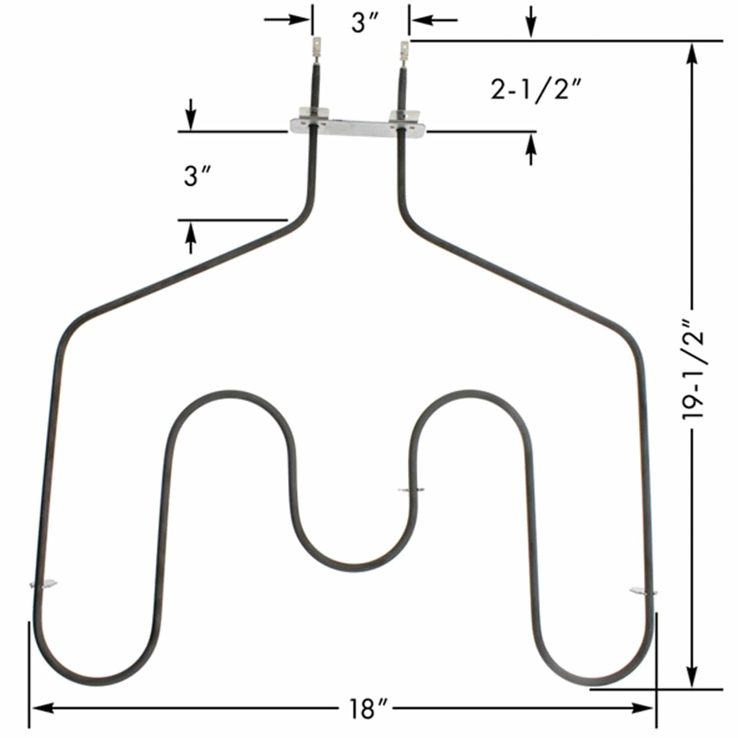 ERP Replacement Bake Element for GE Part Number WB44T10011