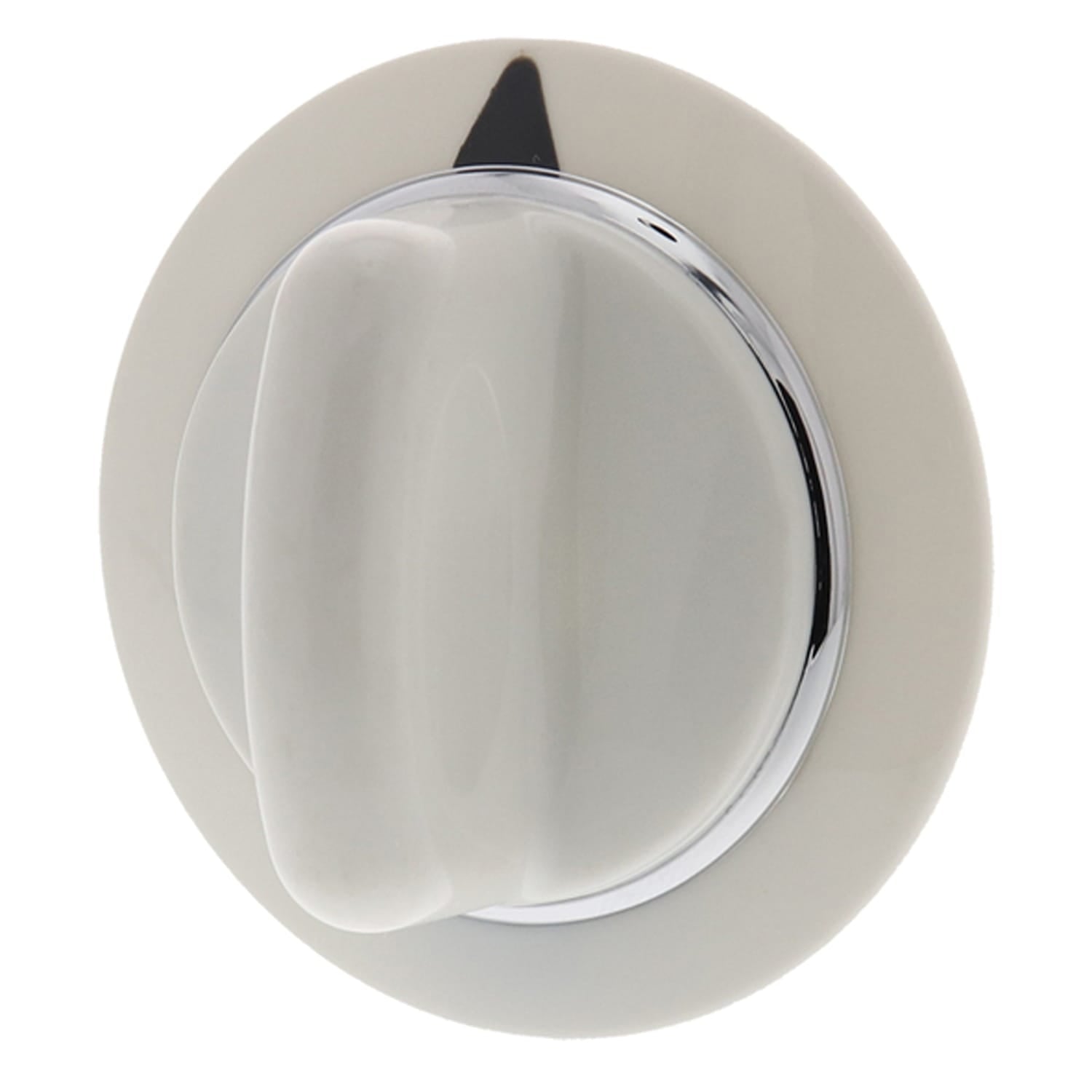 ERP Replacement White Dryer Knob with Black Pointer for GE Part Number WE1M654