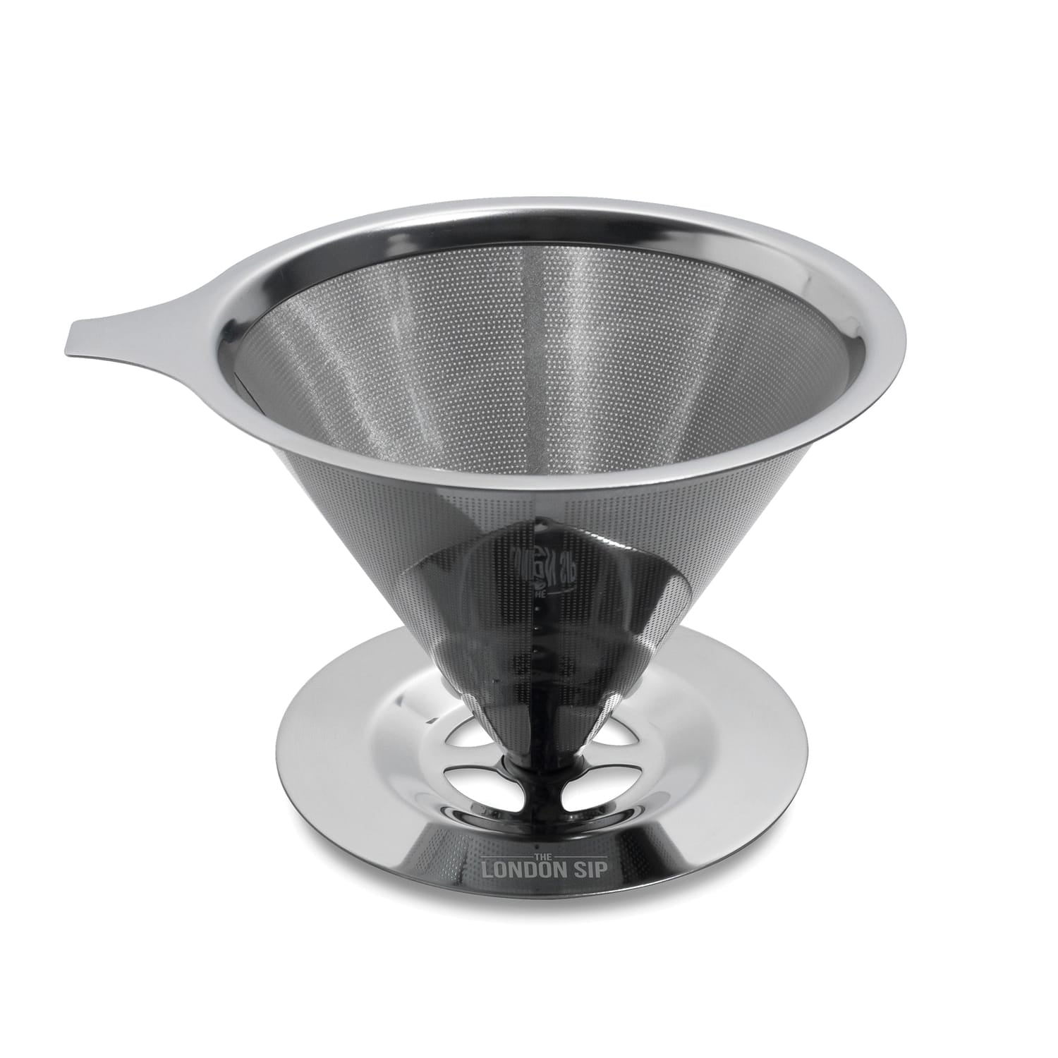 The London Sip Stainless Steel Coffee Dripper, 1 to 4 Cups