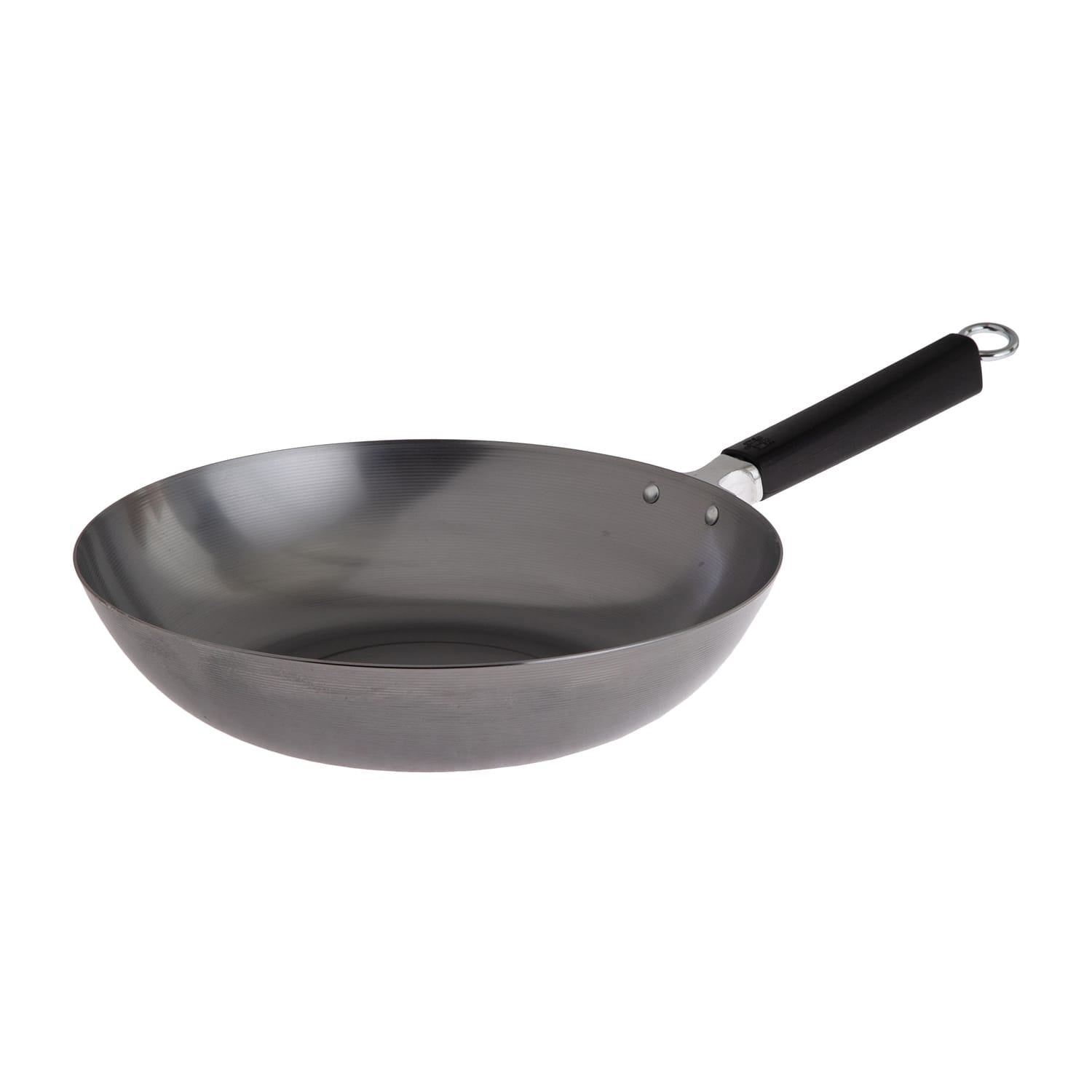 Joyce Chen 12-In. Professional Series Carbon Steel Stir Fry Pan with Phenolic Handle