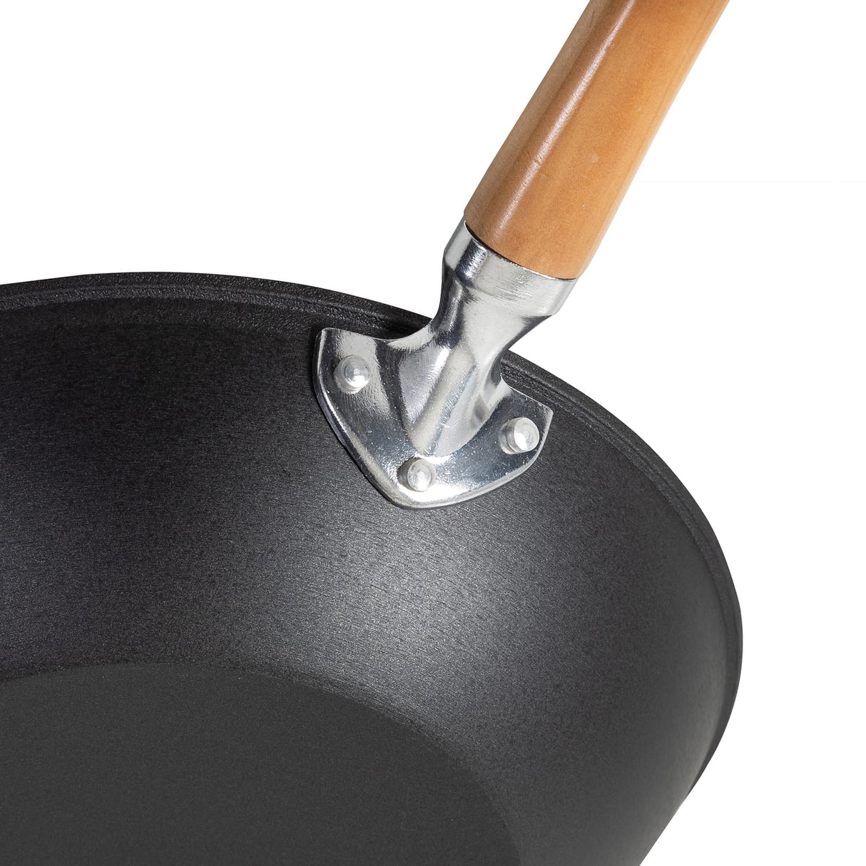 Joyce Chen 11.5-In. Professional Series Cast Iron Stir Fry Pan with Maple Handle