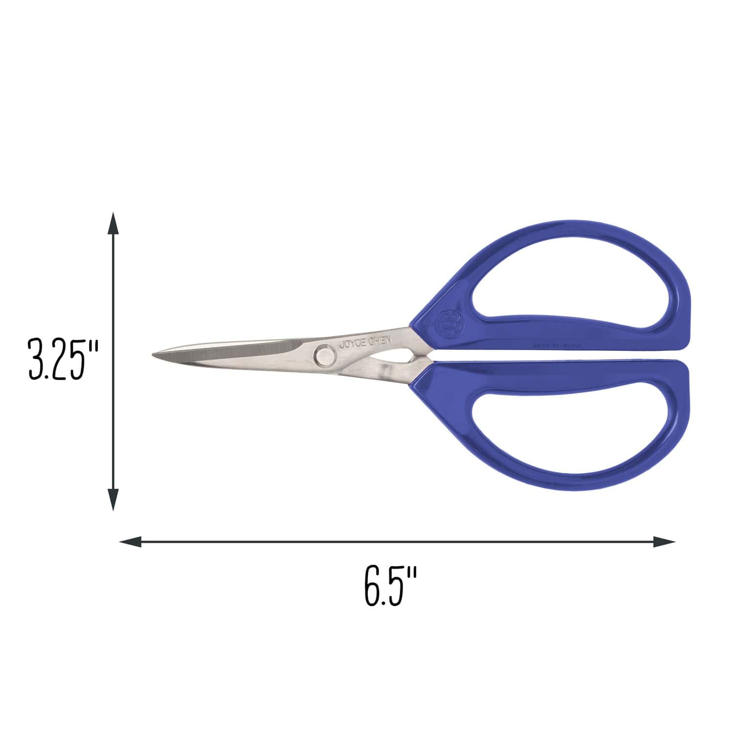Joyce Chen 6.3-In. Original Unlimited Kitchen Scissors with Ergonomic Blue Handles, Ambidextrous, 2 Pack