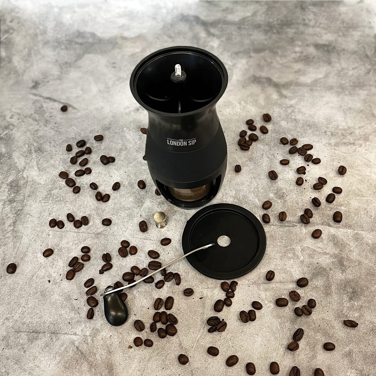 The London Sip Manual Glass and Ceramic Burr Coffee Grinder