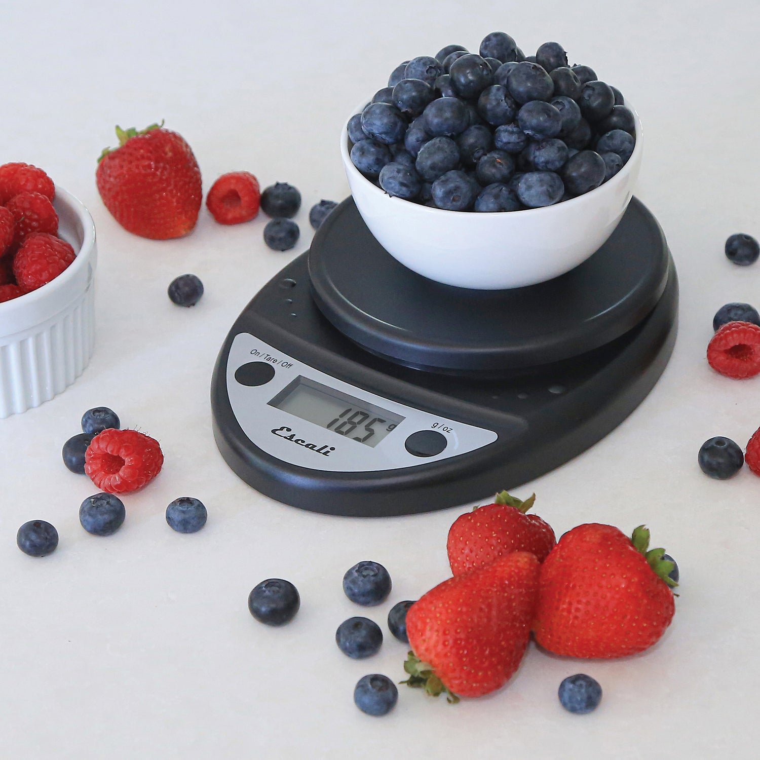 Escali Primo Digital Kitchen Scale, Black Obsidian