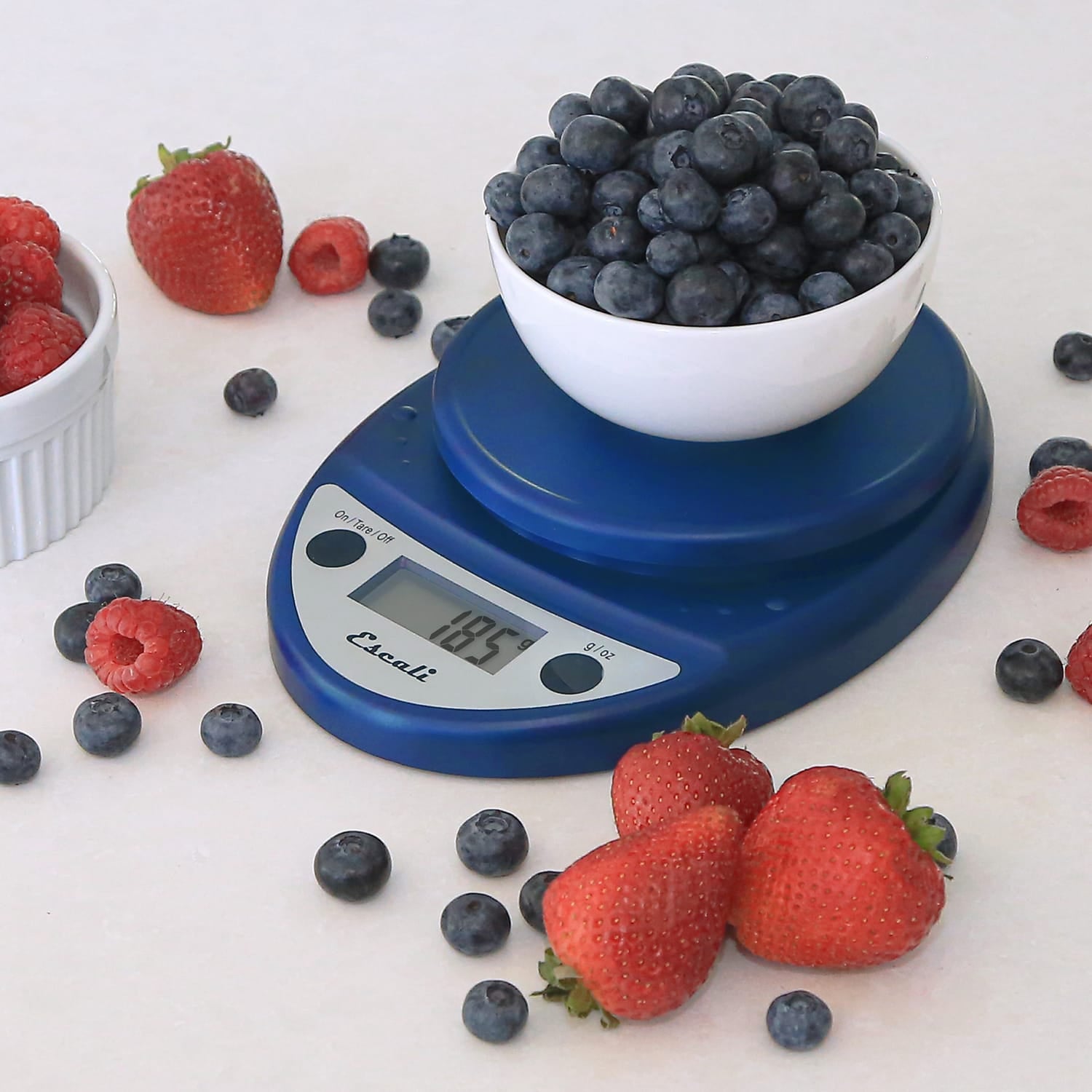 Escali Primo Digital Kitchen Scale, Royal Blue