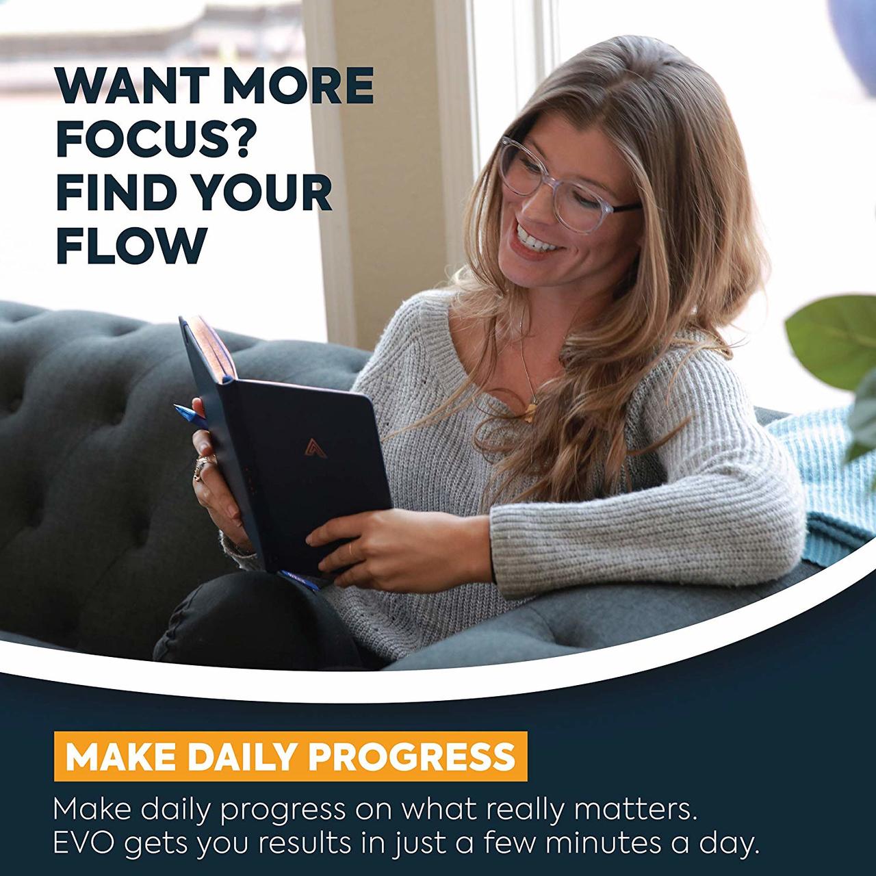 Project EVO Oracle Planner Daily Journal Non Dated Weekly Monthly Gratitude Agenda, Happiness Goals Productivity, Quarterly 90-Day Planner