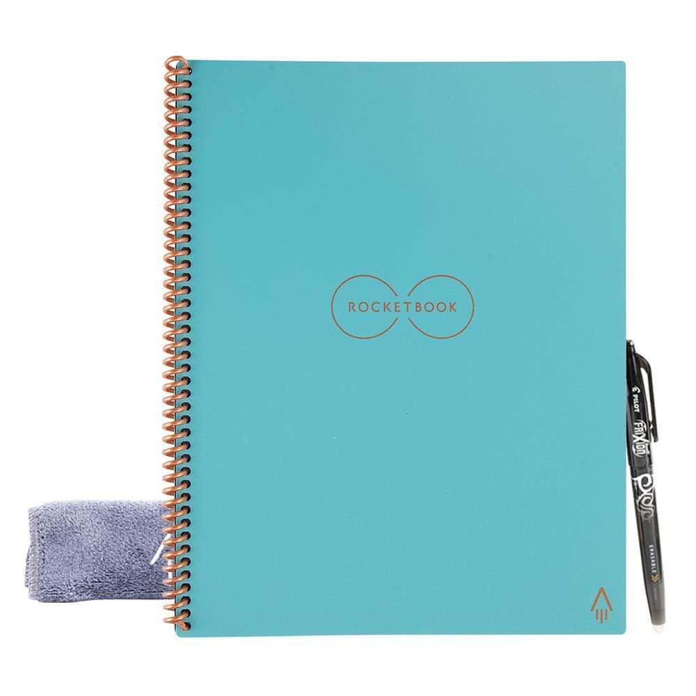 Rocketbook EVR2-L-K-CCE Core Letter Smart Notebook Lined 32 Pages 8.5"x 11" Teal
