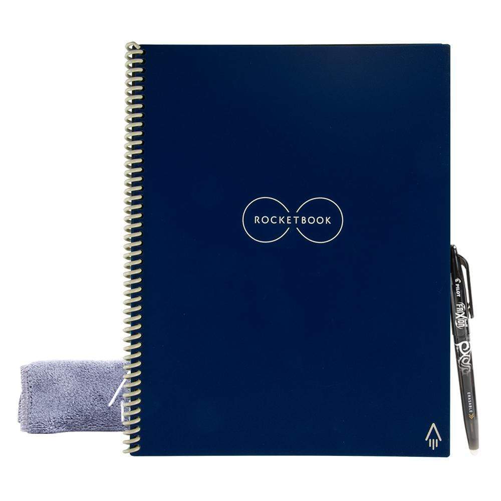 Rocketbook EVR2-L-K-CDF Core Letter Smart Notebook Lined 32 Pages 8.5"x 11" Blue