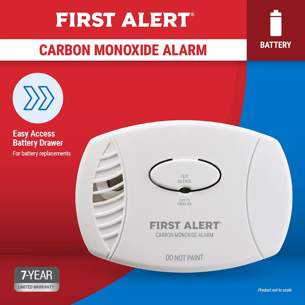 First Alert CO3-B01-T Battery-Operated Carbon Monoxide Alarm
