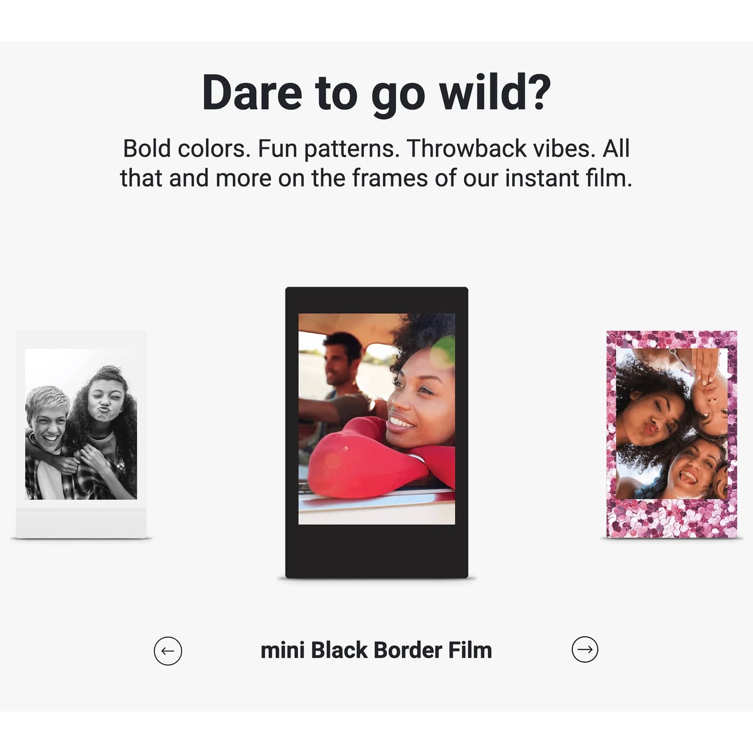 Fujifilm instax mini Instant Film, 10 Pack, Black Border