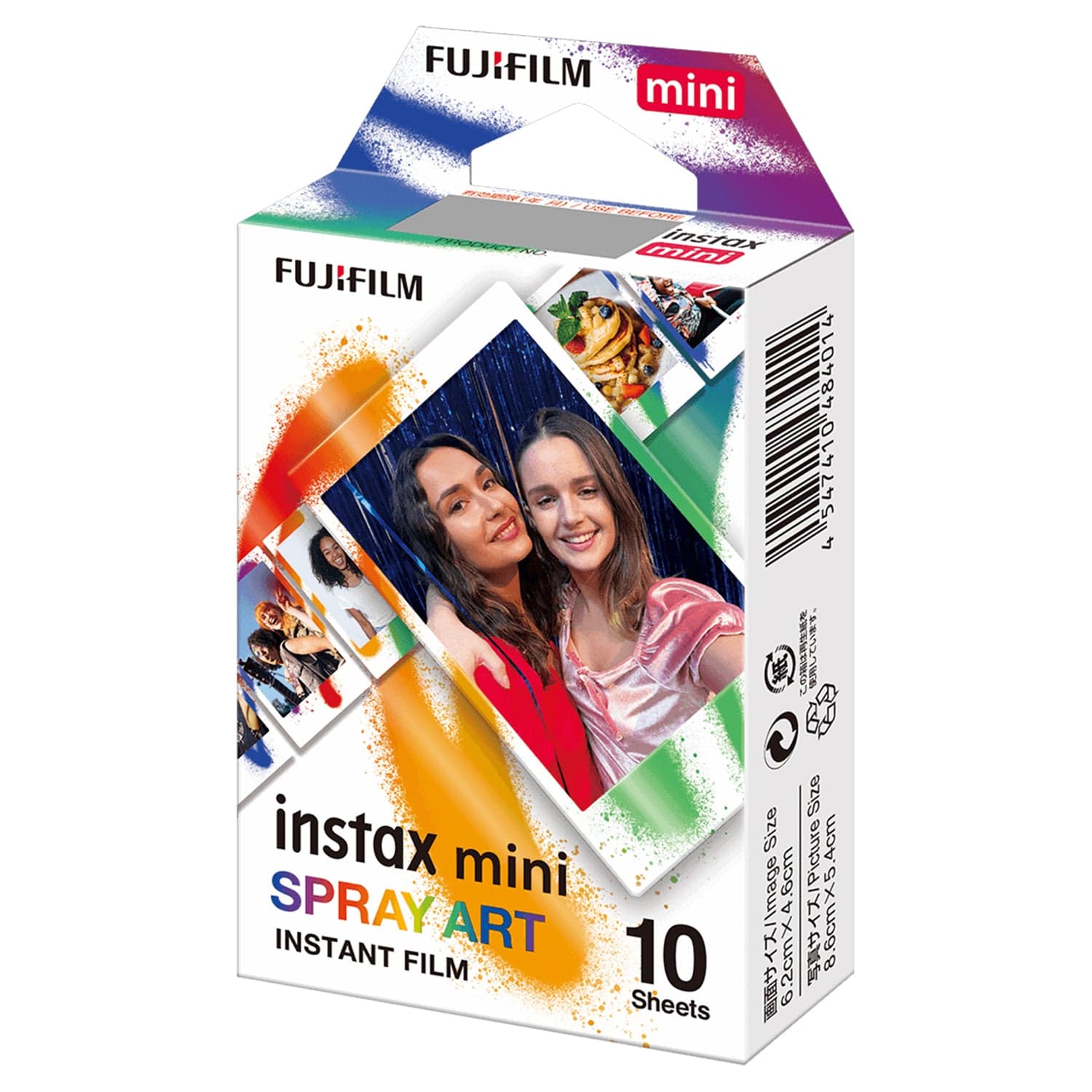 Fujifilm instax mini Instant Film, 10 Pack, Spray Art