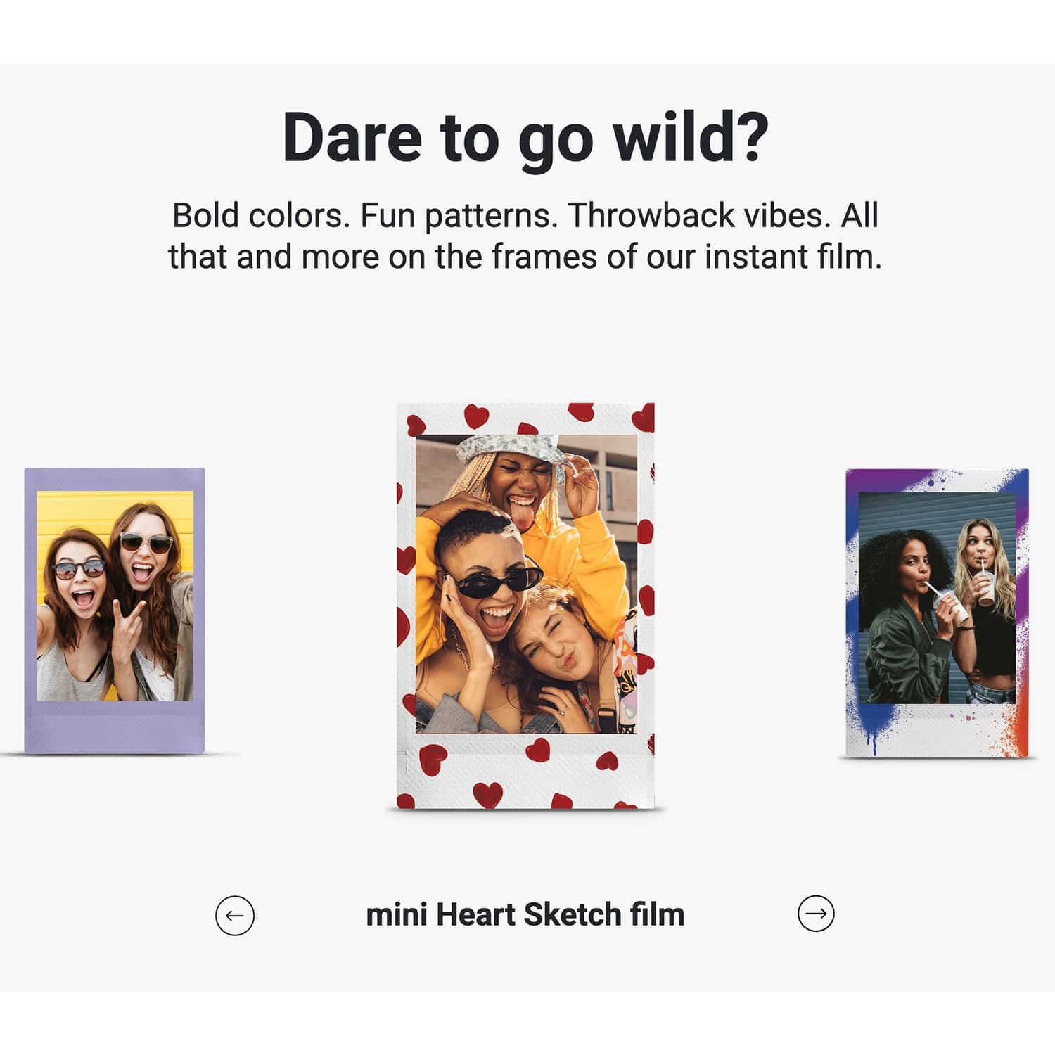 Fujifilm instax mini Instant Film, 10 Pack, Heart Sketch