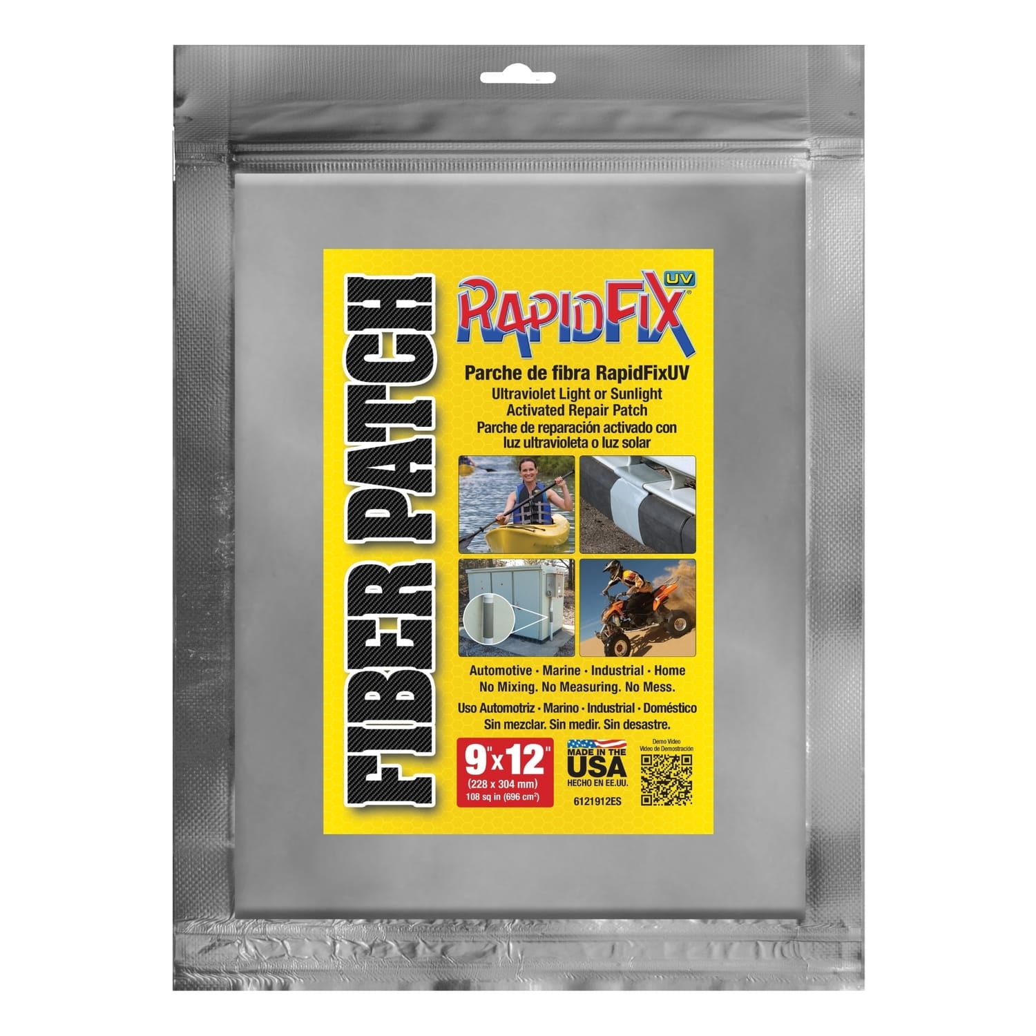 RapidFix UV-Activated Fiber Repair Patch, 9 In. x 12 In.