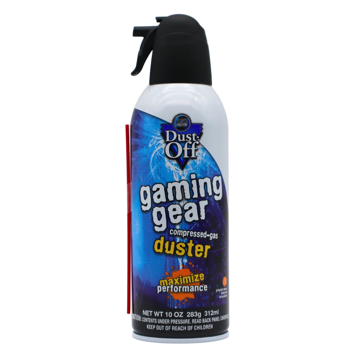 Dust-Off Disposable Electronics Gaming Duster with Straw, 10 Oz.