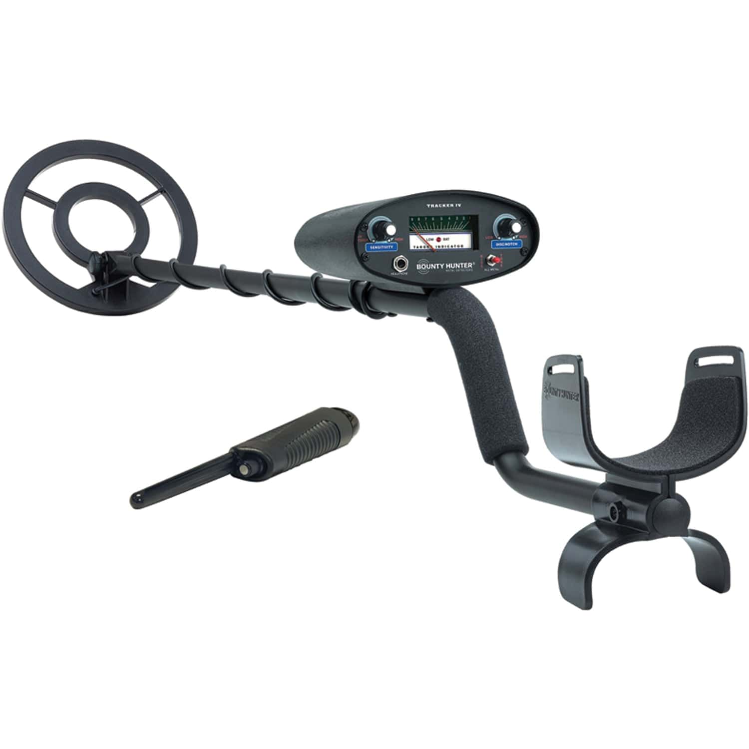 Bounty Hunter Tracker IV Metal Detector Kit with Pinpointer