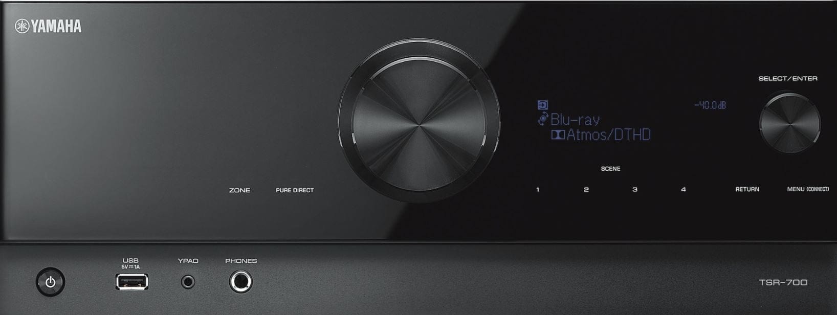 Yamaha TSR-700 7.1 Channel AV Receiver 8K HDMI MusicCast- Certified Refurbished