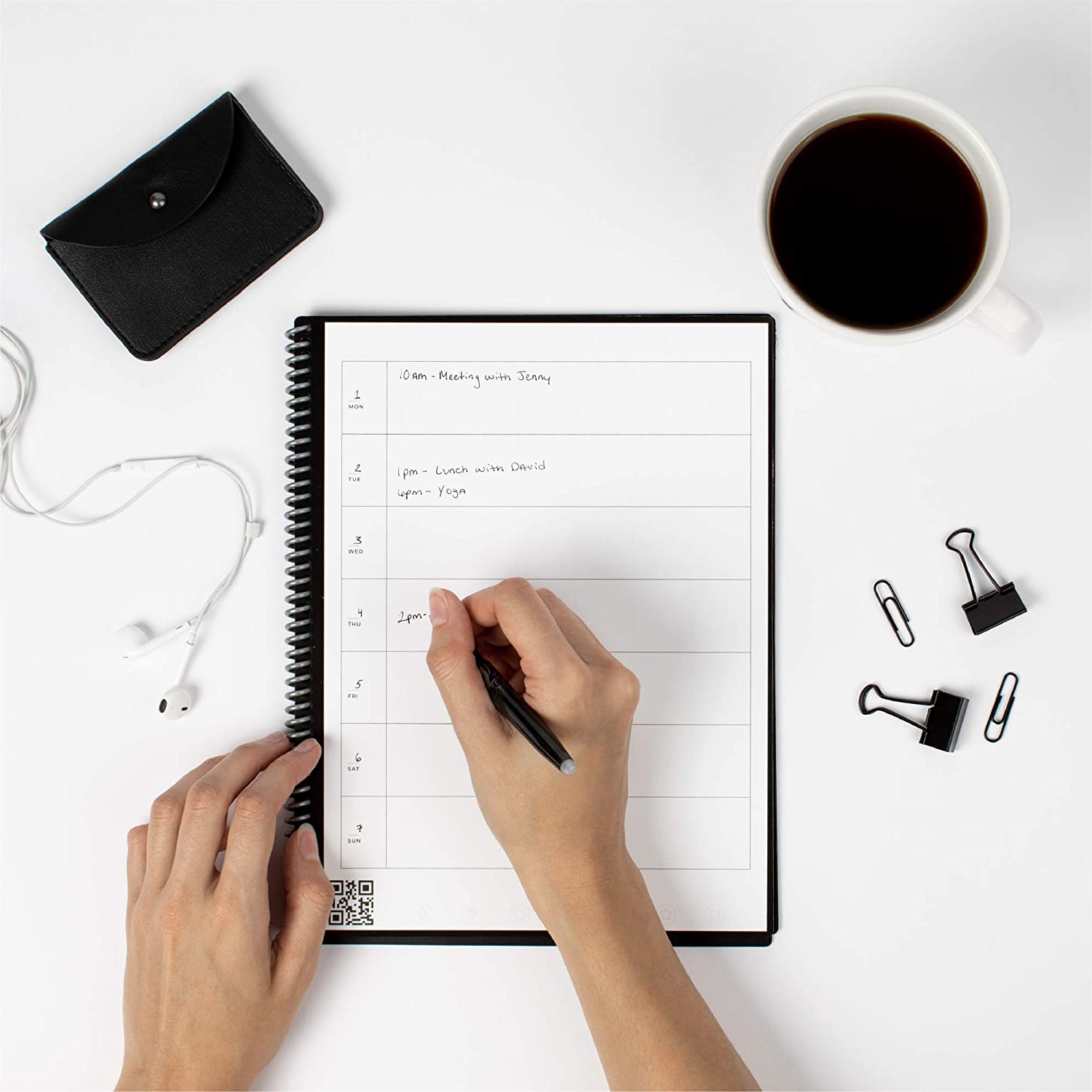 Rocketbook Fusion Smart Reusable Notebook Pen & Microfiber Cloth Executive Size