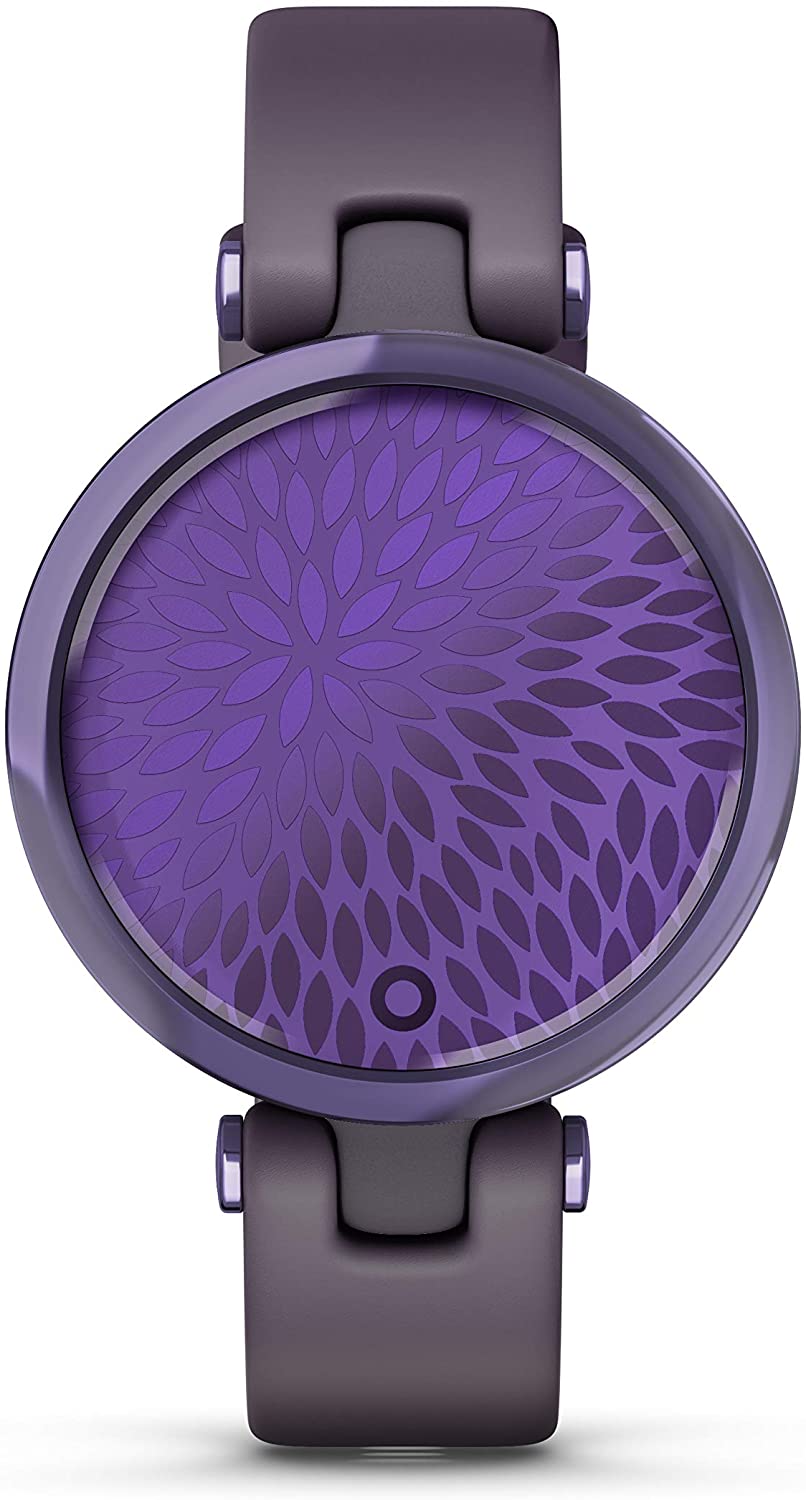 Garmin Lily Sport Edition Midnight Orchid Bezel with Deep Orchid Case and Silicone Band - Certified Refurbished