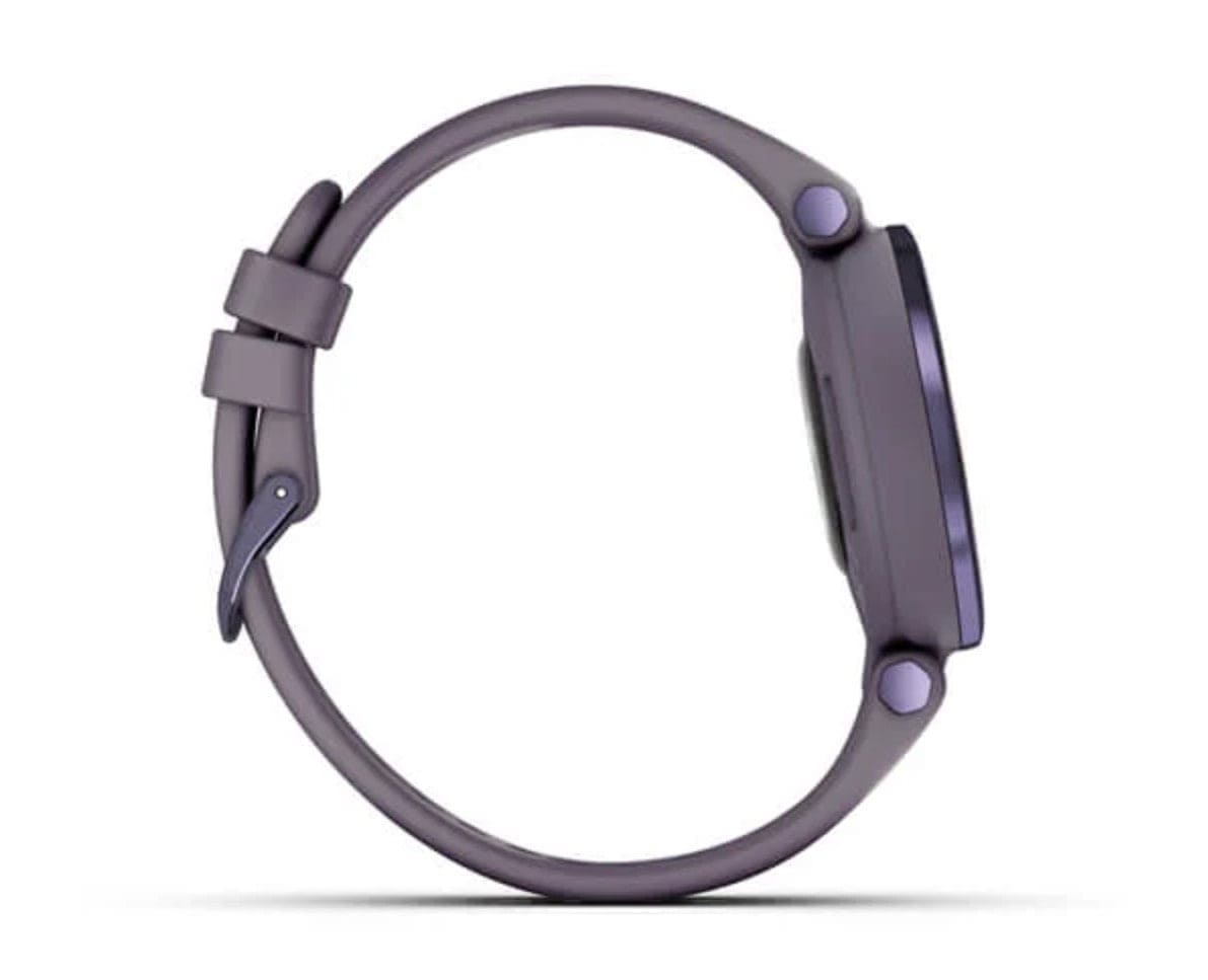 Garmin Lily Sport Edition Midnight Orchid Bezel with Deep Orchid Case and Silicone Band - Certified Refurbished