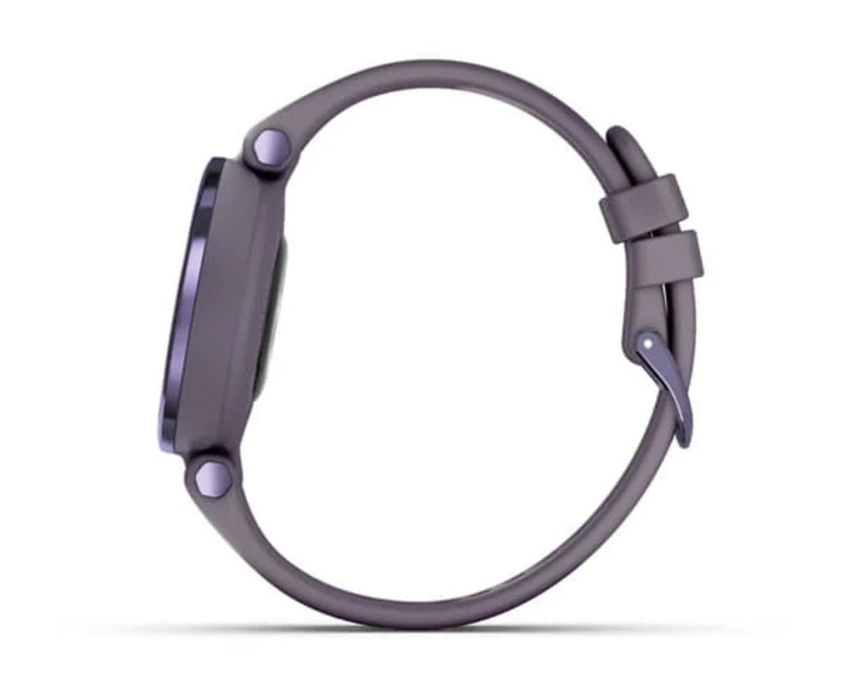 Garmin Lily Sport Edition Midnight Orchid Bezel with Deep Orchid Case and Silicone Band - Certified Refurbished