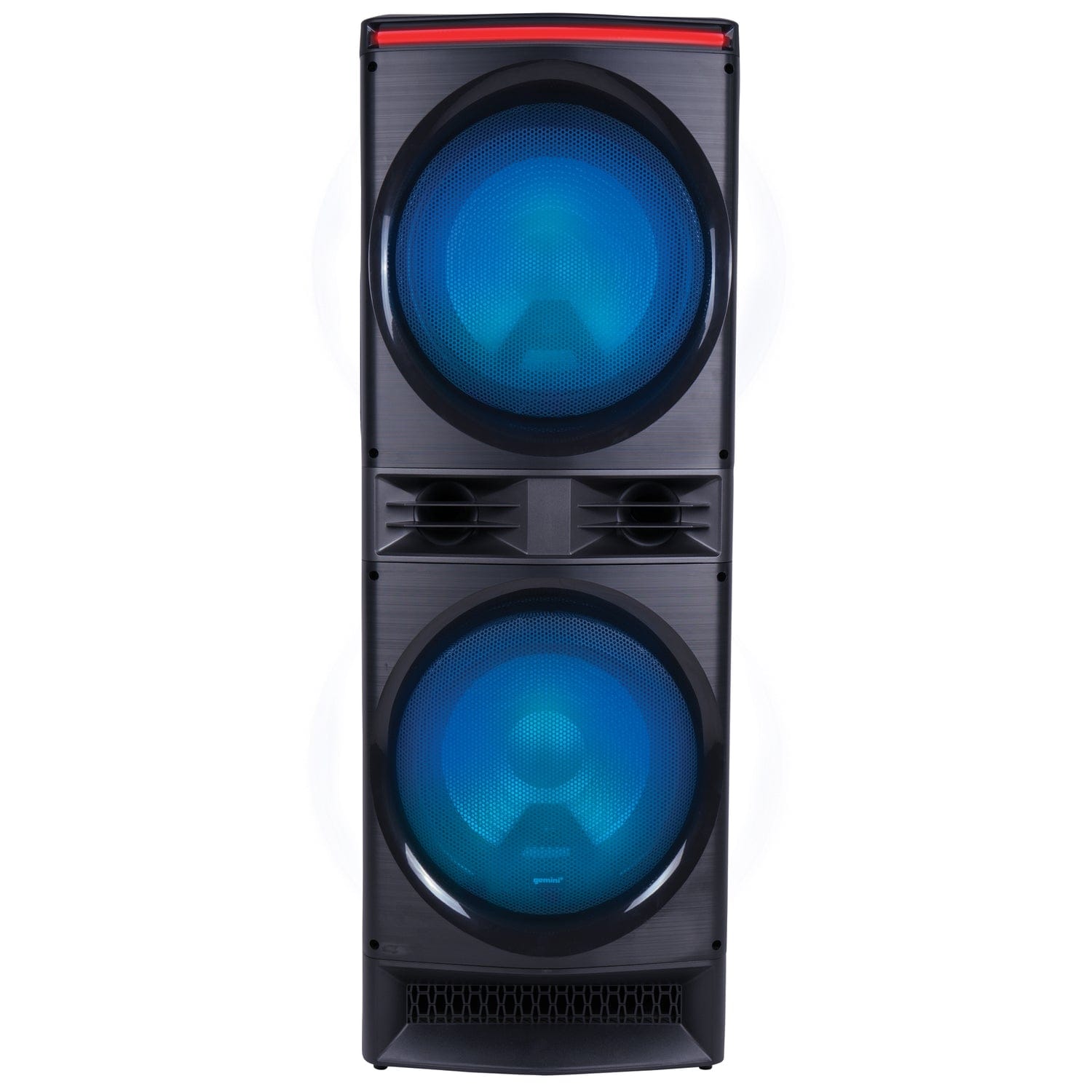 Gemini GPK Series Portable Bluetooth True Wireless Home Karaoke Speaker System with LED Lights, Microphone, and Remote, Black, GPK-1200