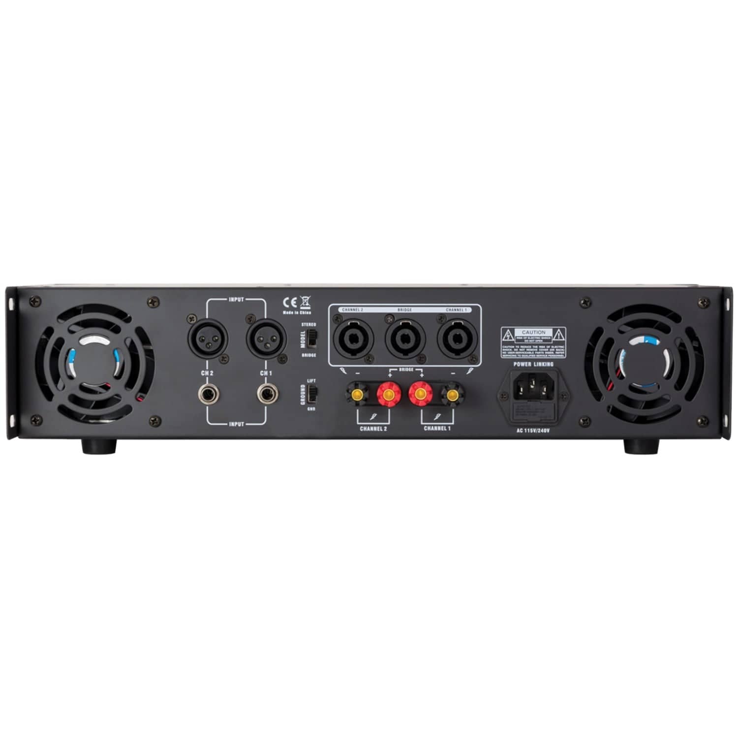Gemini 2000-Watt-Peak 2.0-Channel Bridgeable Rack-Mountable Professional Power Amplifier for PA Systems and DJ Rigs, XGA-2000