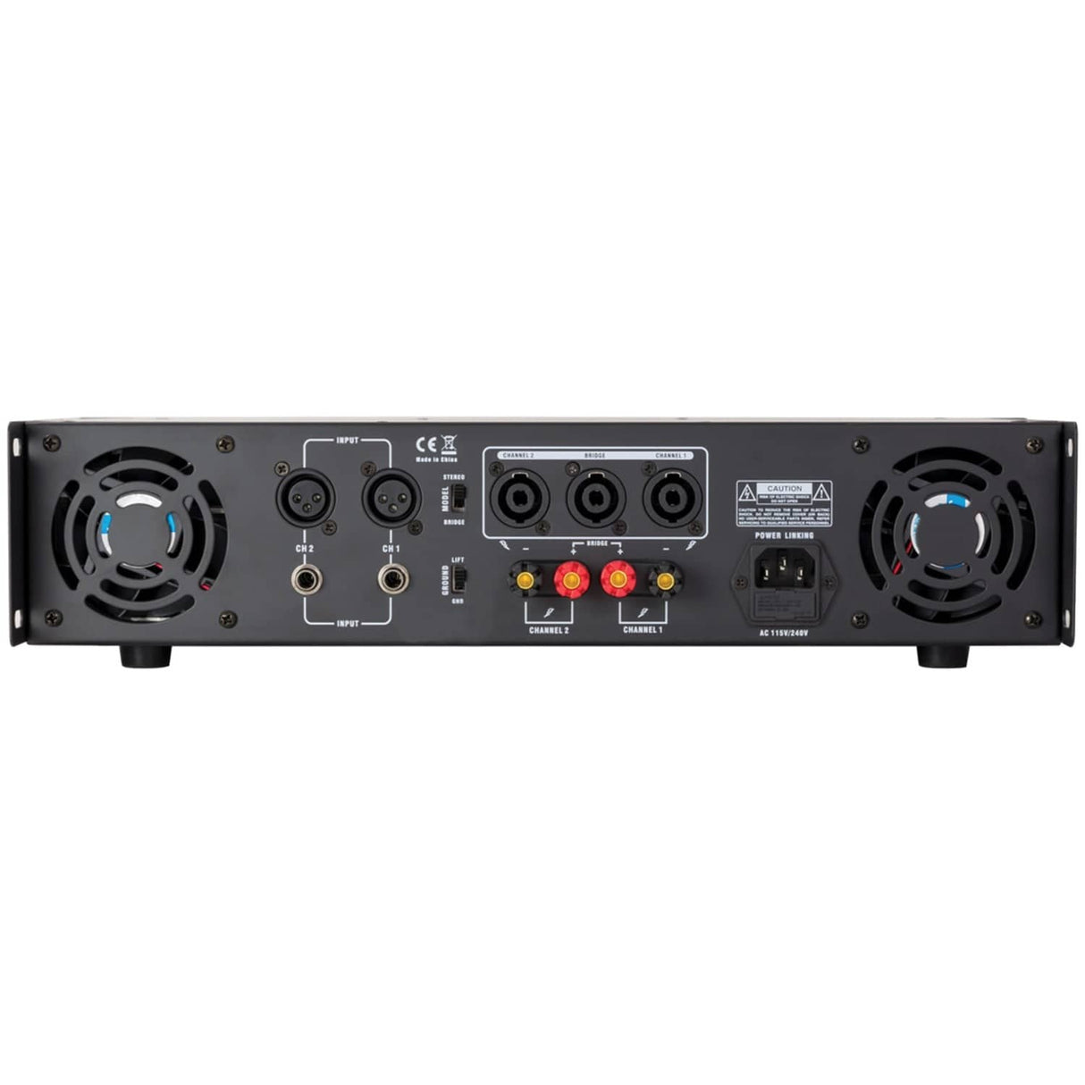 Gemini 3000-Watt-Peak 2.0-Channel Bridgeable Rack-Mountable Professional Power Amplifier for PA Systems and DJ Rigs, XGA-3000