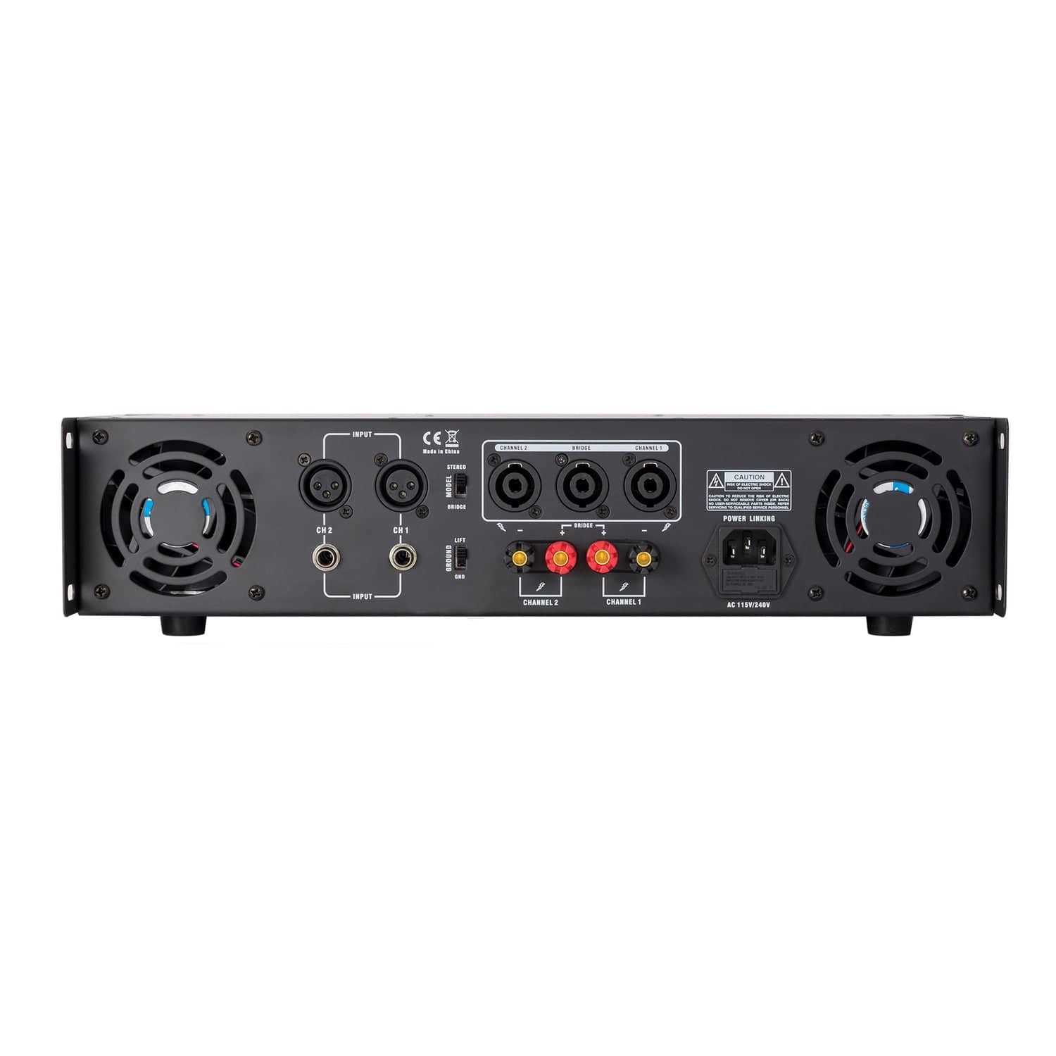 Gemini 5000-Watt-Peak 2.0-Channel Bridgeable Rack-Mountable Professional Power Amplifier for PA Systems and DJ Rigs, XGA-5000