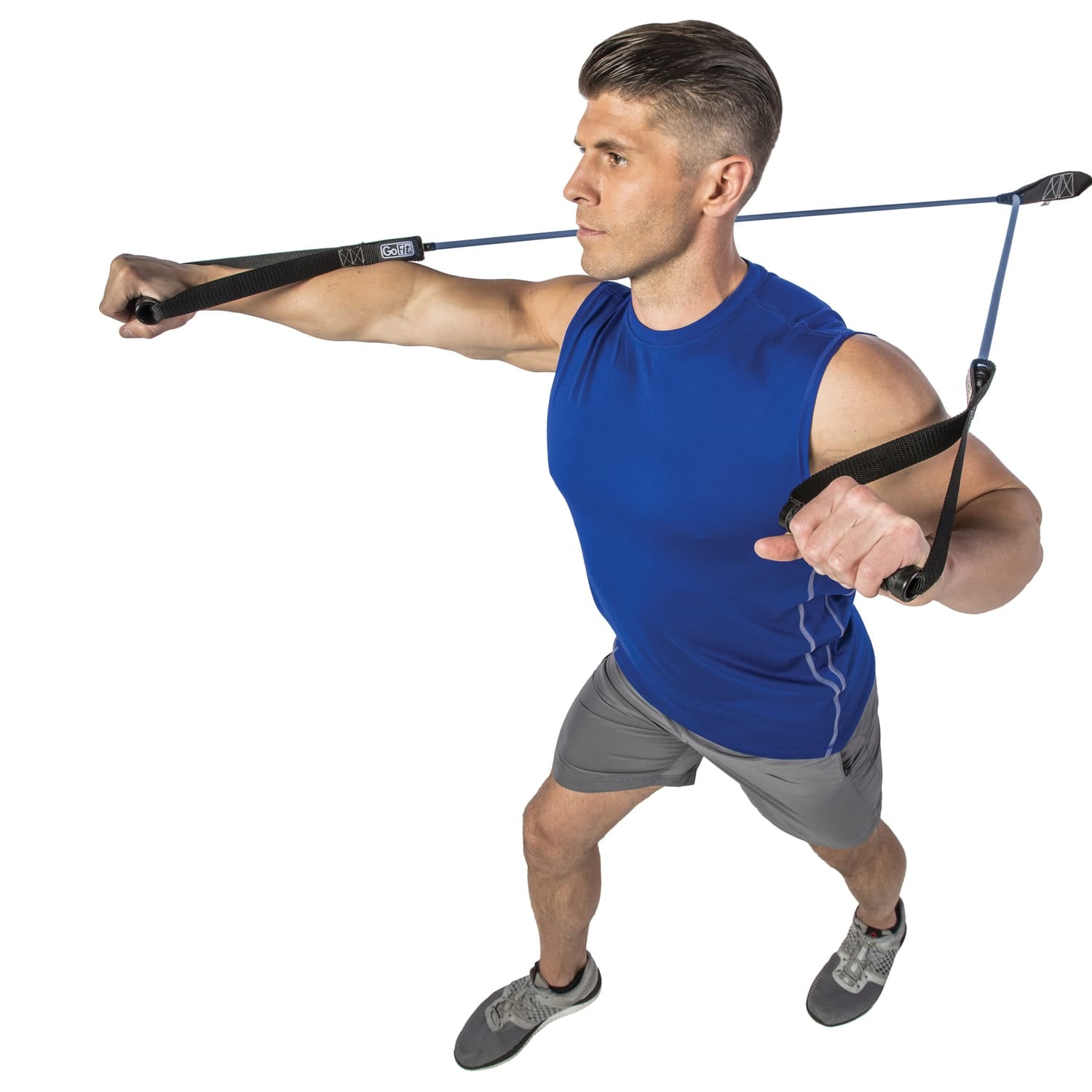 GoFit Pro-Grade Power Resistance Tube with Handles, Blue