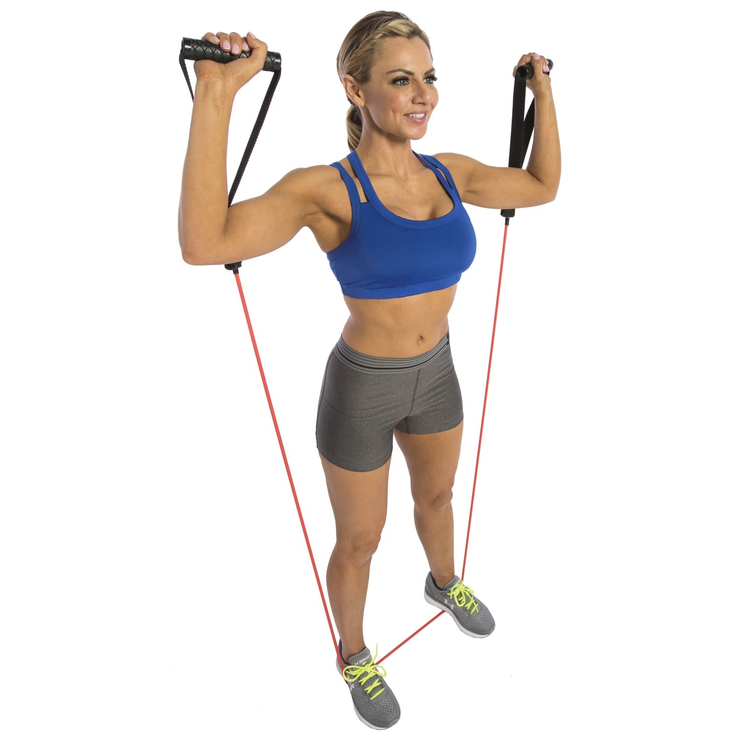 GoFit Pro-Grade Power Resistance Tube with Handles, Red