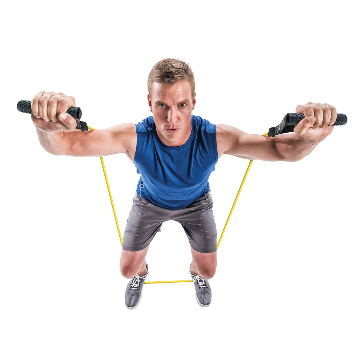 GoFit Pro-Grade Power Resistance Tube with Handles, Yellow
