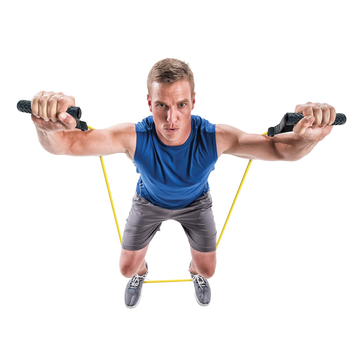 GoFit Pro-Grade Power Resistance Tube with Handles, Yellow