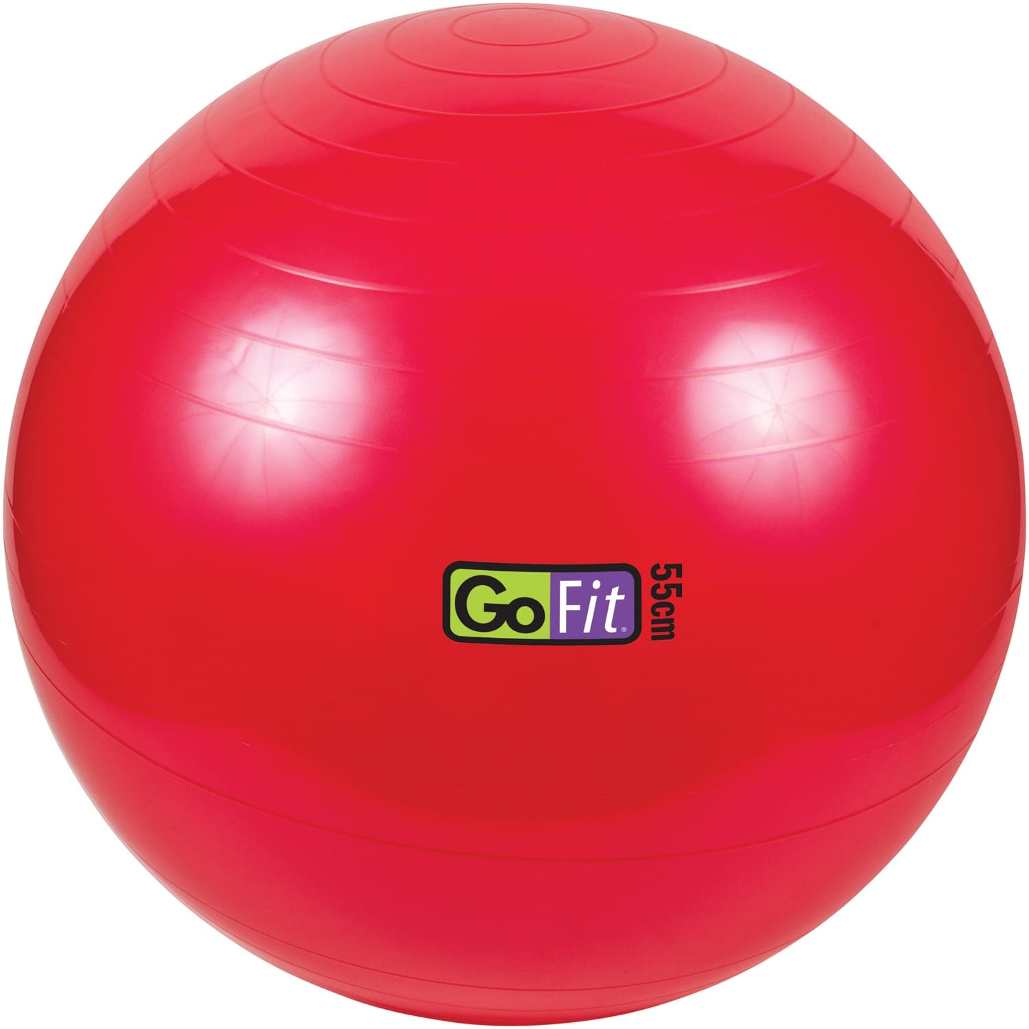GoFit Stability Ball with Pump, 55cm, Red