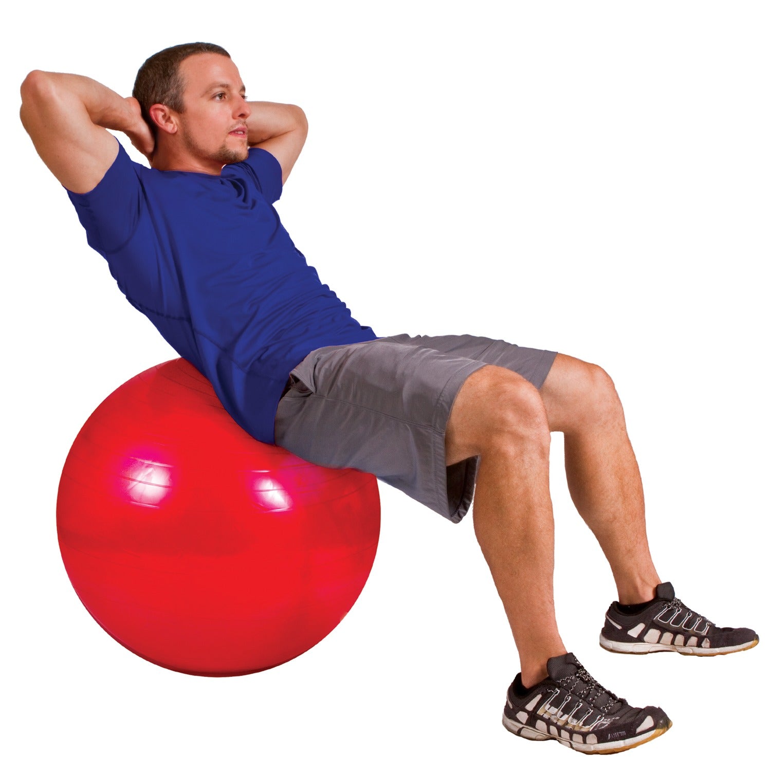 GoFit Stability Ball with Pump, 55cm, Red