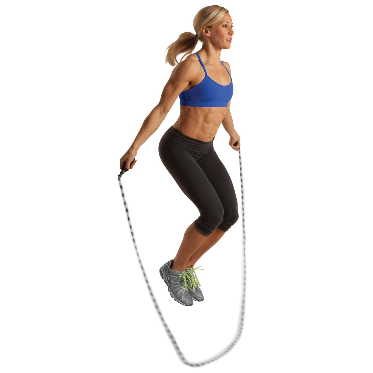 GoFit 9-Foot Adjustable Beaded Jump Rope with Foam-Padded Handles