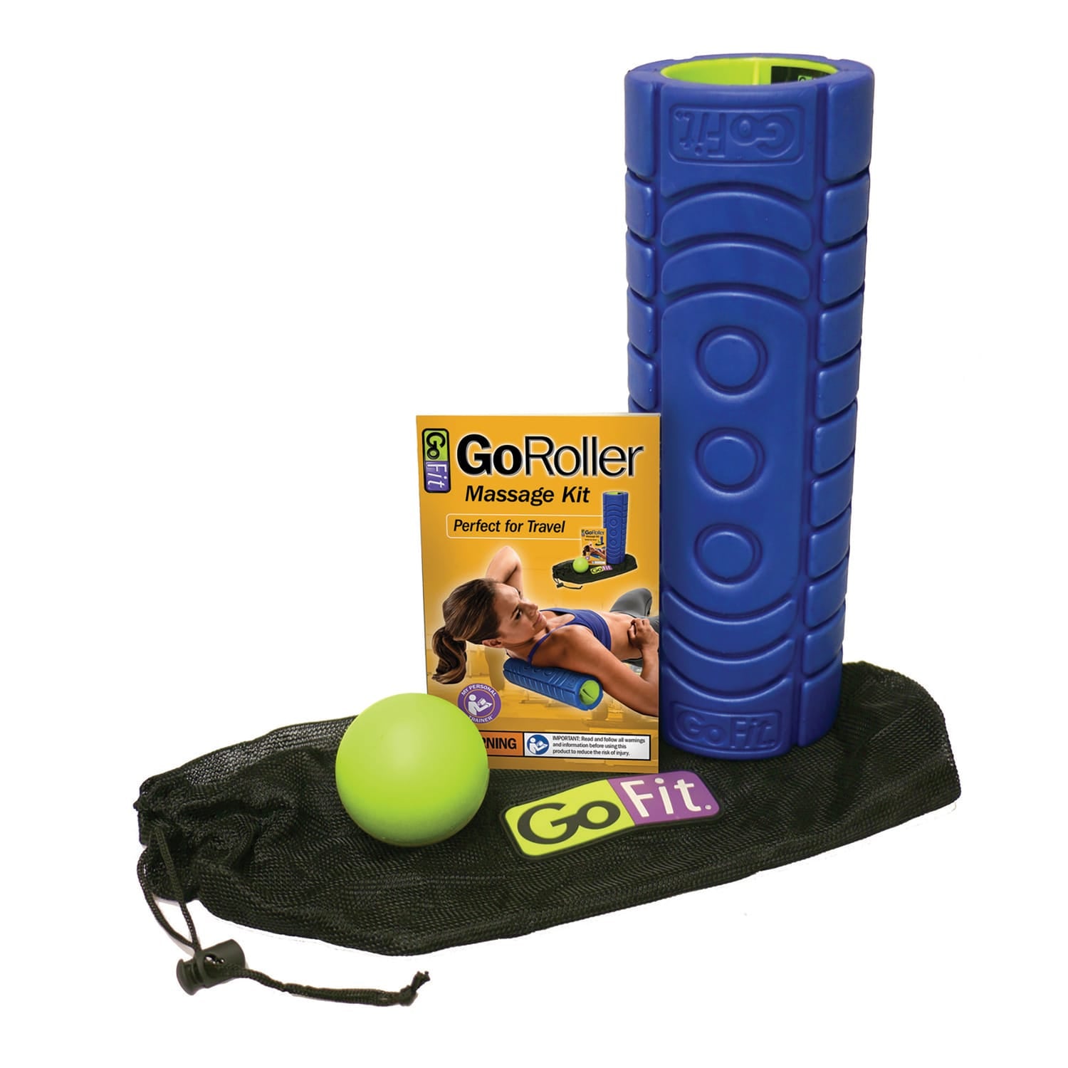 GoFit 12-In. Go Roller Massage Kit