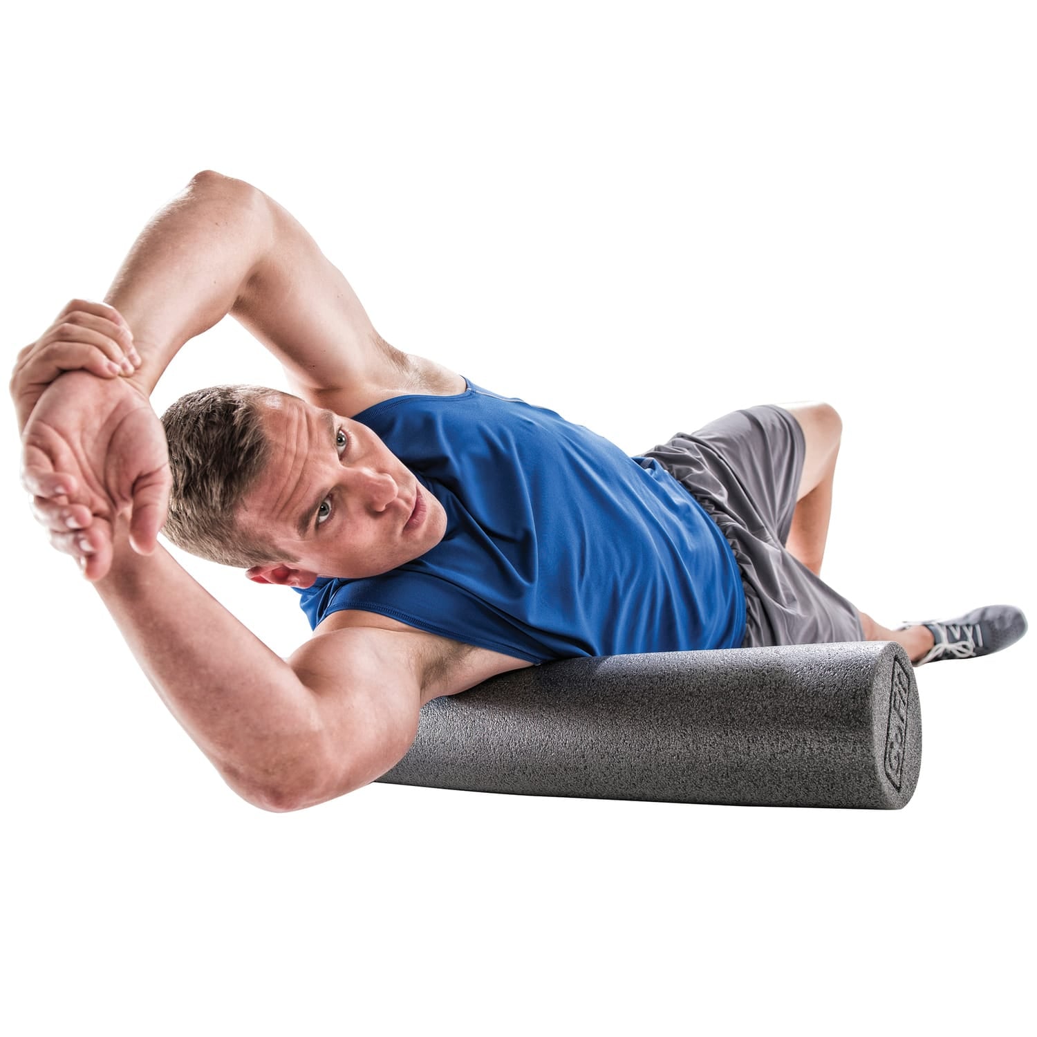 GoFit Foam Roll, 36 In., Gray