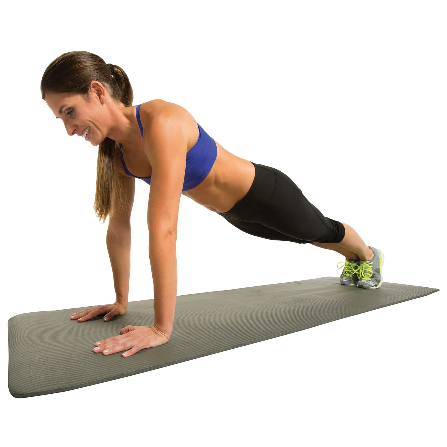 GoFit 2-Foot x 6-Foot Fitness Mat with Carrying Strap