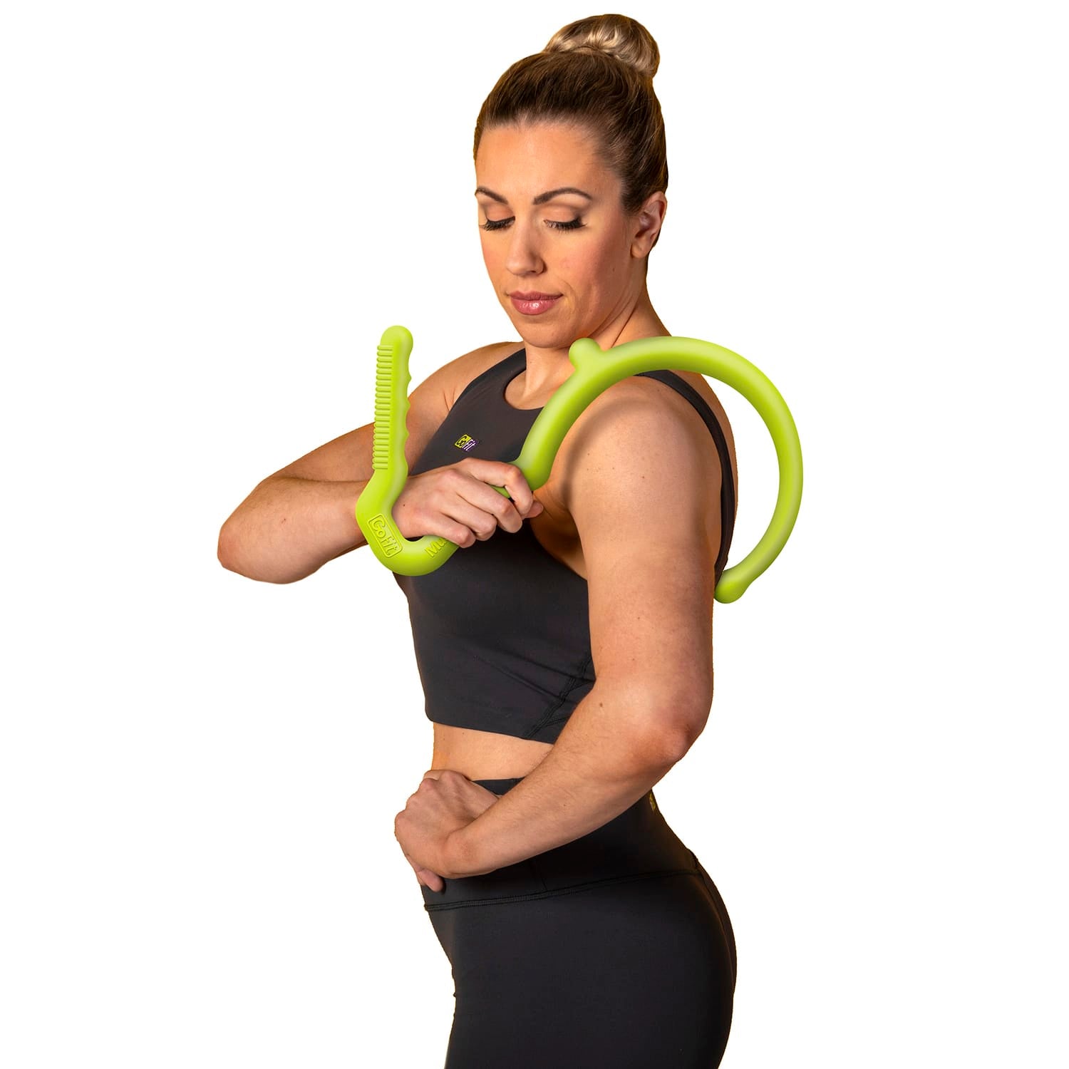 GoFit Mini Muscle Hook Massager, Green